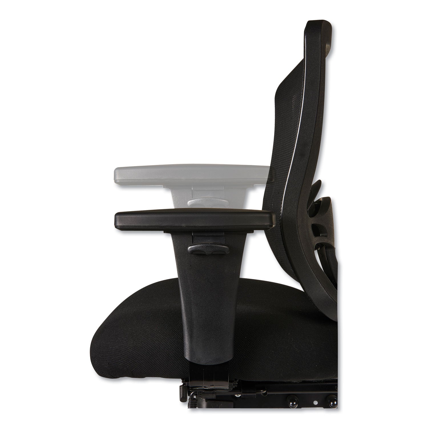 Alera® Alera Etros Series Mid-Back Multifunction with Seat Slide Chair, Supports Up to 275 lb, 17.83" to 21.45" Seat Height, Black