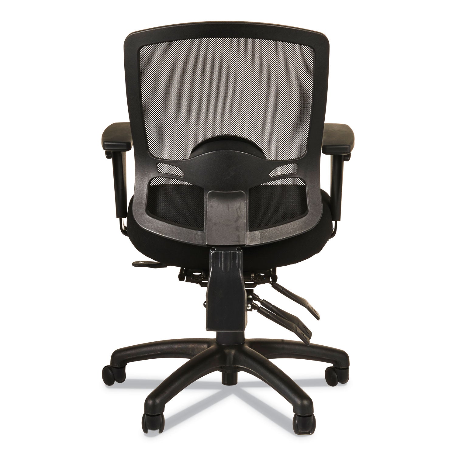 Alera® Alera Etros Series Mid-Back Multifunction with Seat Slide Chair, Supports Up to 275 lb, 17.83" to 21.45" Seat Height, Black