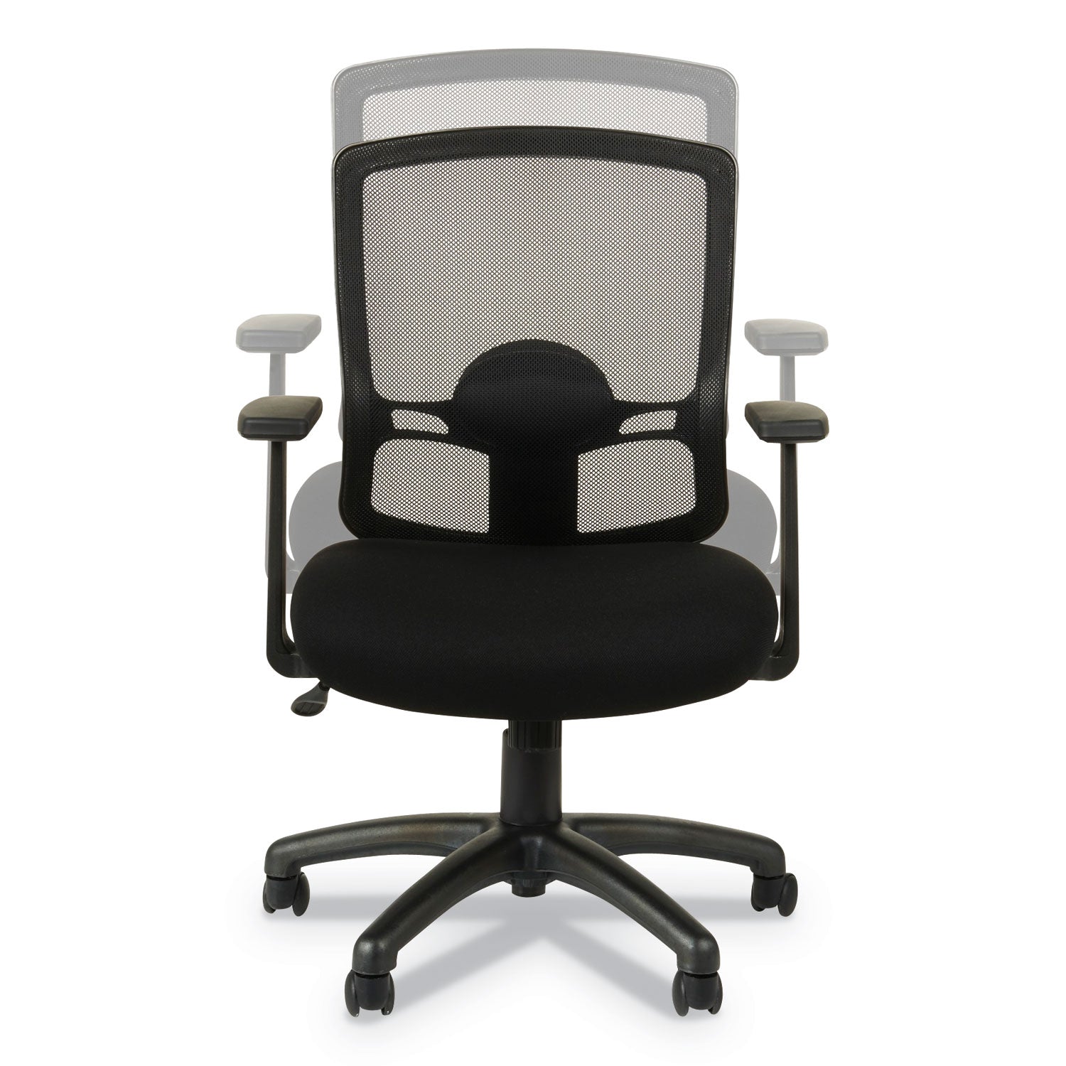 Alera® Alera Etros Series Mesh Mid-Back Chair, Supports Up to 275 lb, 18.03" to 21.96" Seat Height, Black