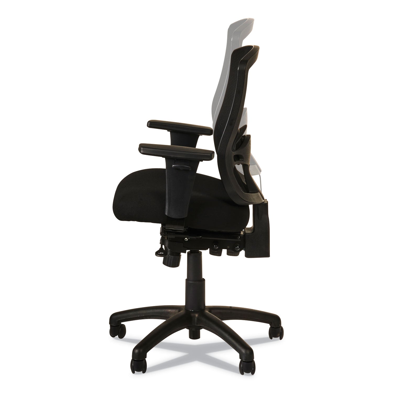 Alera® Alera Etros Series Mid-Back Multifunction with Seat Slide Chair, Supports Up to 275 lb, 17.83" to 21.45" Seat Height, Black