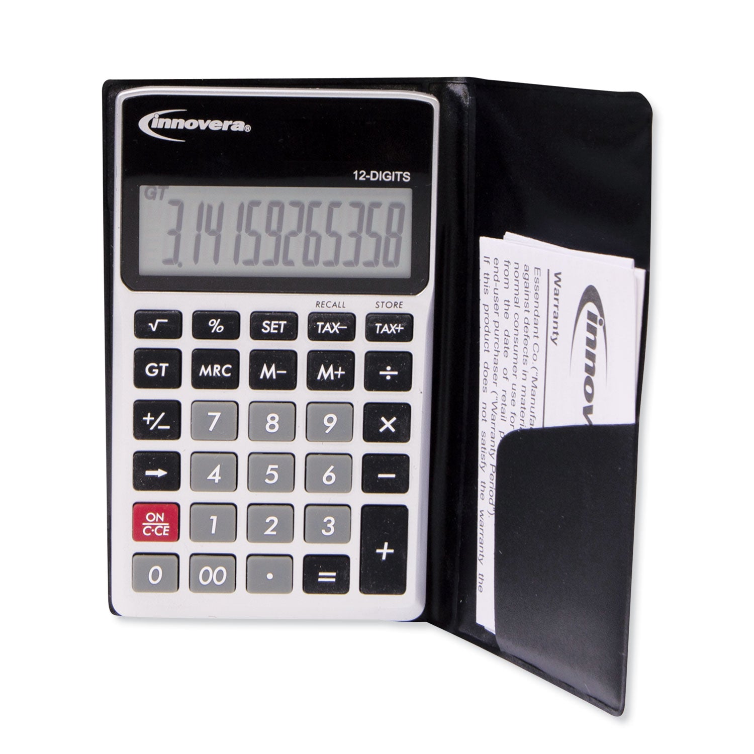 Innovera® 15922 Pocket Calculator, 12-Digit LCD