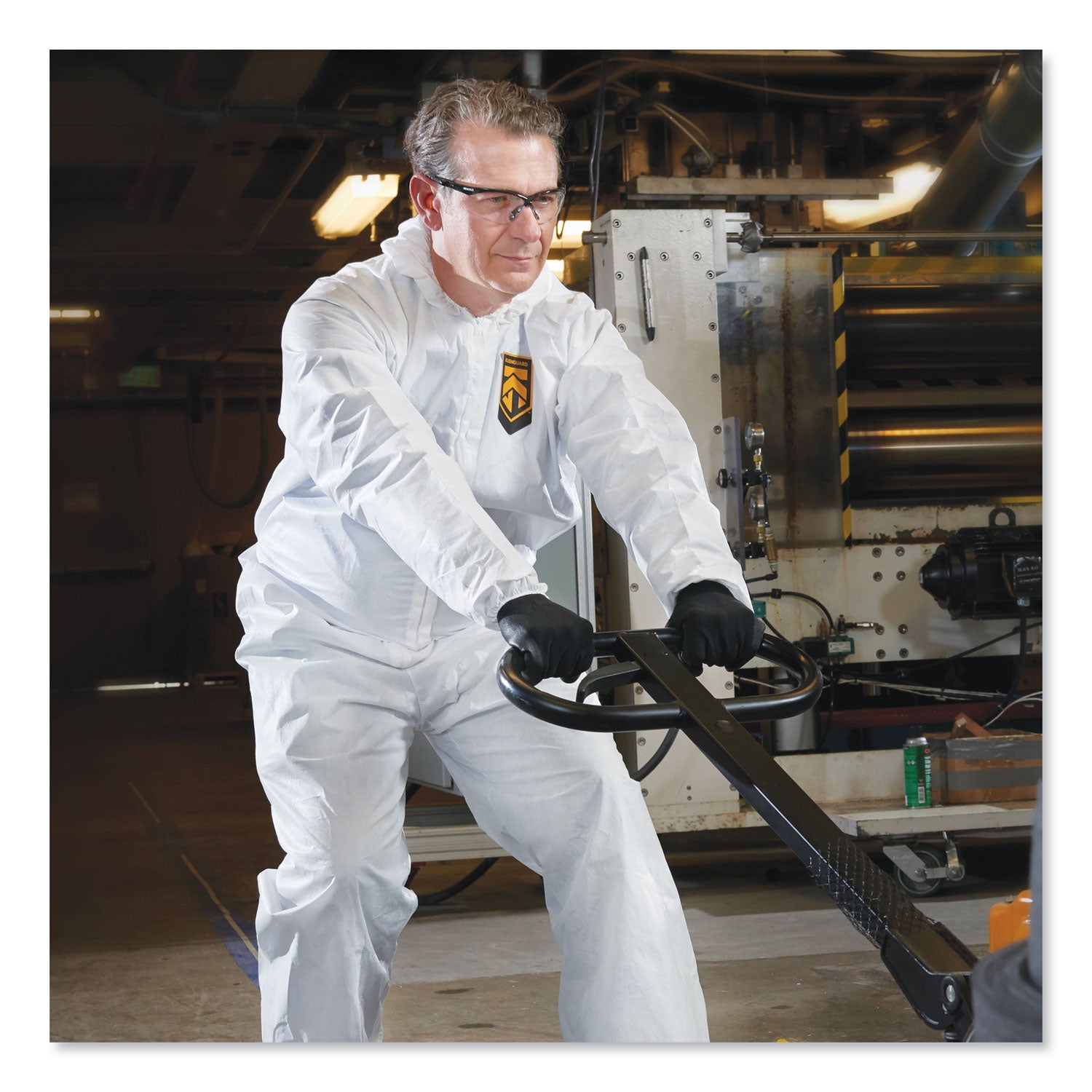 KleenGuard™ A20 Elastic Back and Ankle Hood and Boot Coveralls, X-Large, White, 24/Carton