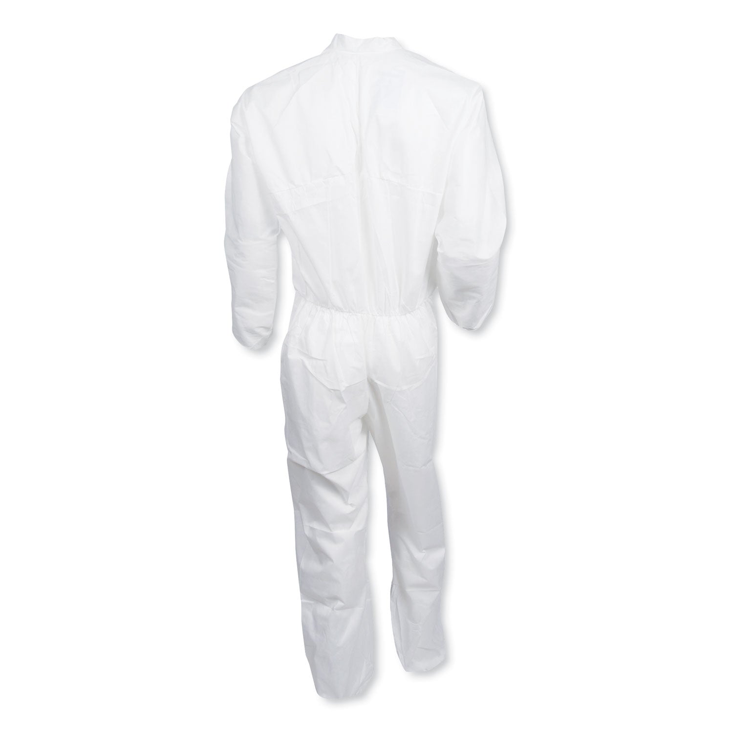 KleenGuard™ A30 Elastic-Back and Cuff Coveralls, Large, White, 25/Carton