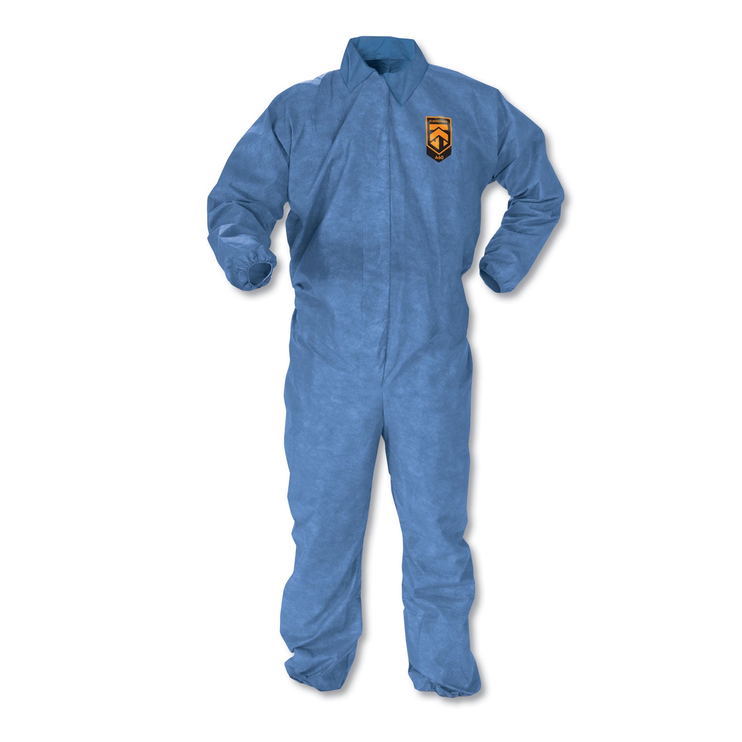 A60 Elastic-Cuff, Ankle and Back Coveralls, 2X-Large, Blue, 24/Carton