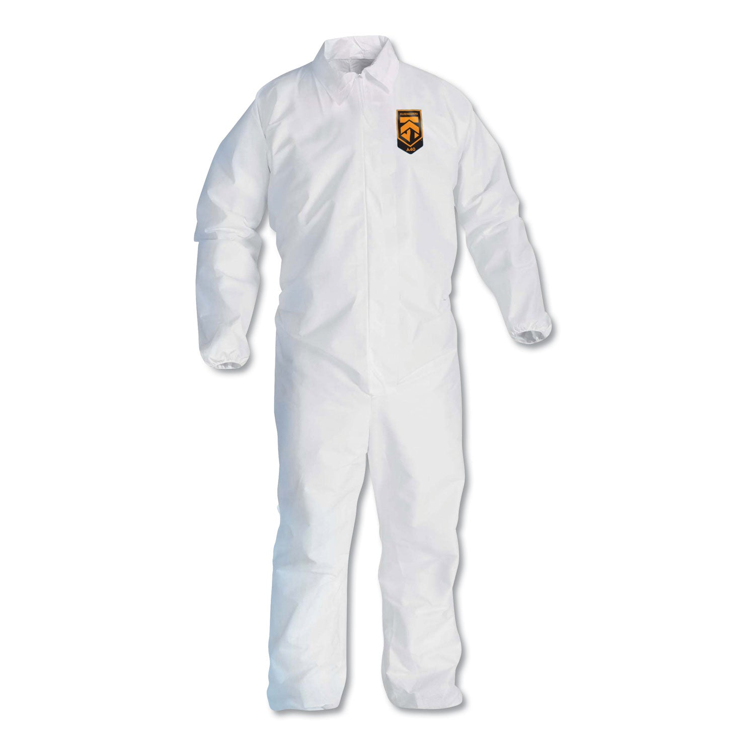 A40 Elastic-Cuff and Ankles Coveralls, 4X-Large, White, 25/Carton