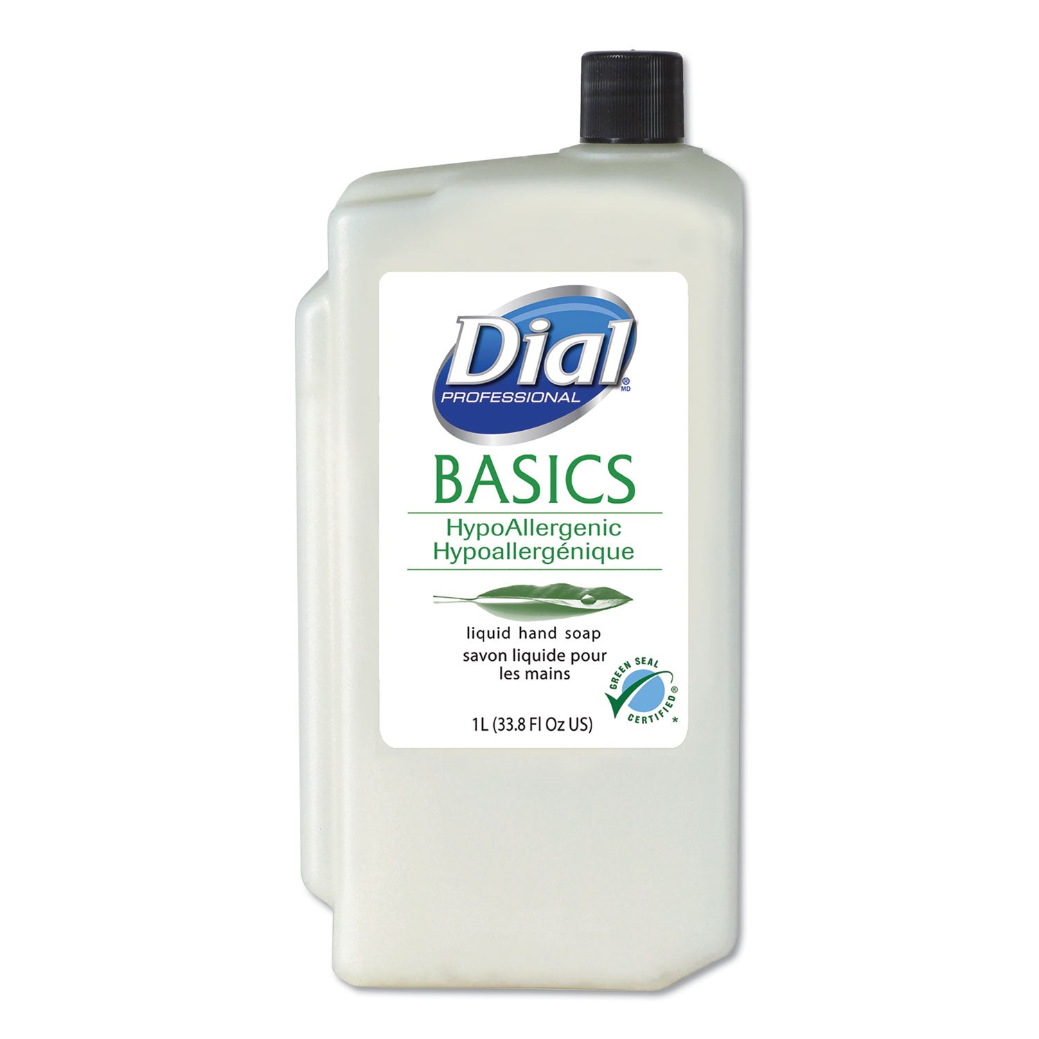 Basics Liquid Hand Soap Refill for 1 L Liquid Dispenser, Fresh Floral Scent, 1 L, 8/Carton