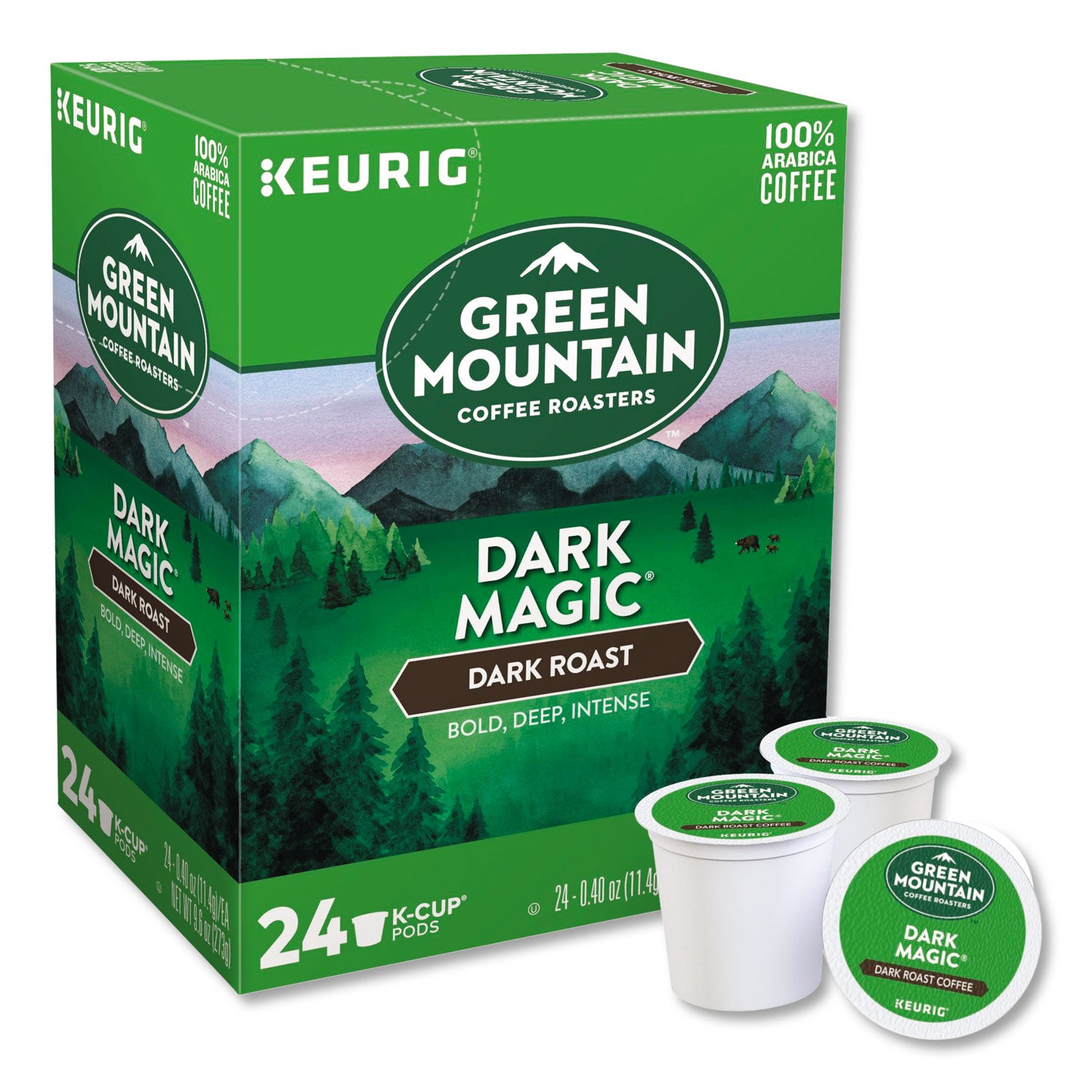 Green Mountain Coffee® Dark Magic Extra Bold Coffee K-Cup Pods, 96/Carton