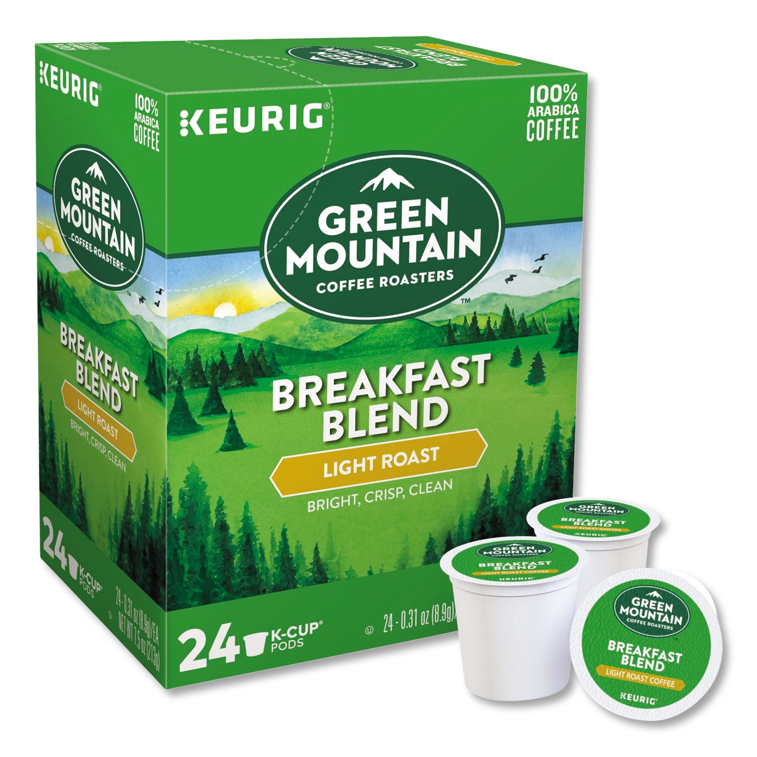 Breakfast Blend Coffee K-Cup Pods, 24/Box