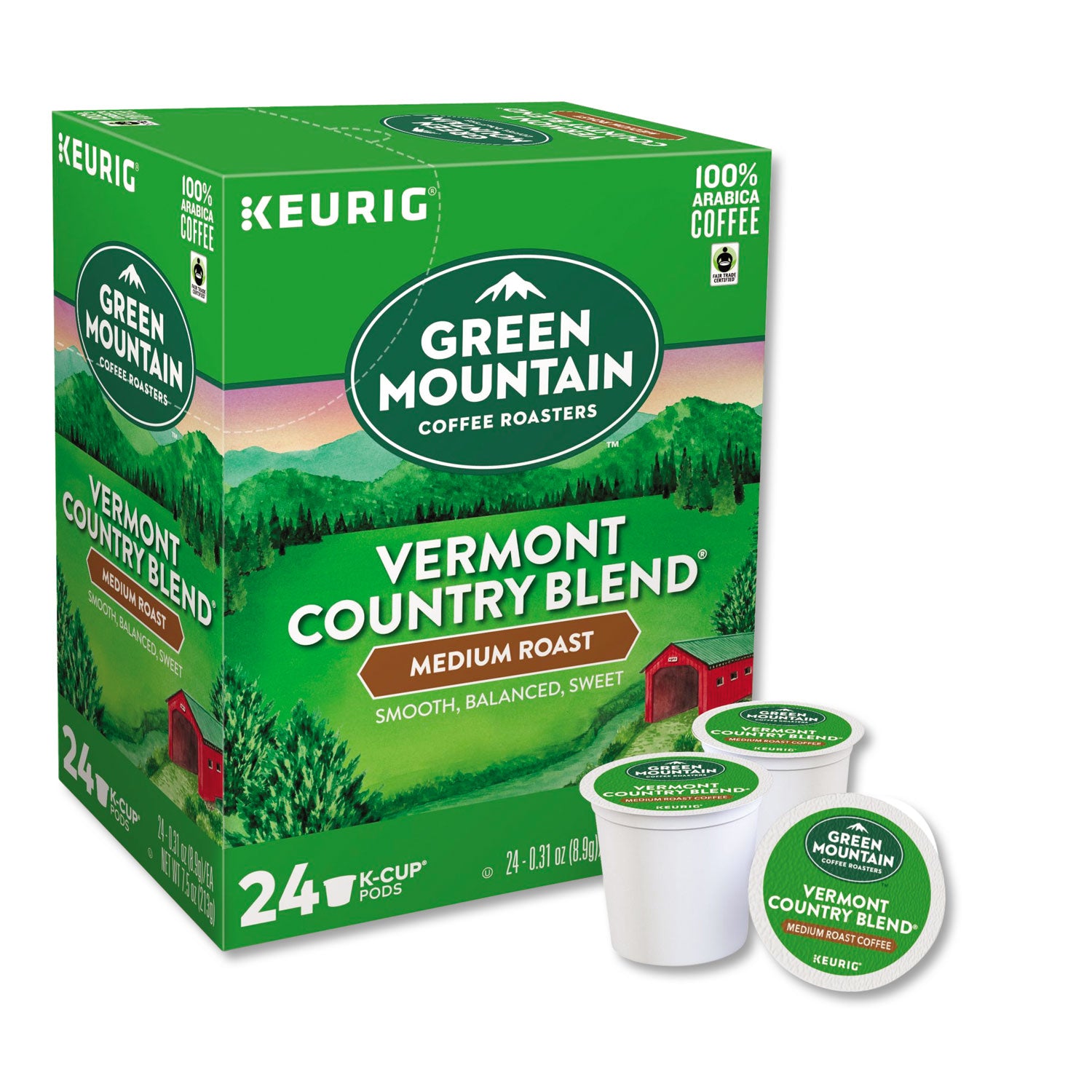 Vermont Country Blend Coffee K-Cups, 24/Box