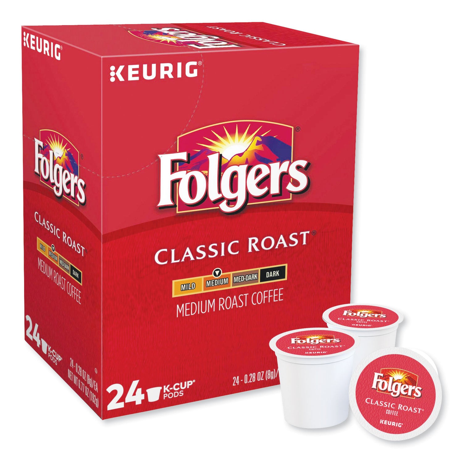 Folgers® Gourmet Selections Classic Roast Coffee K-Cups, 24/Box