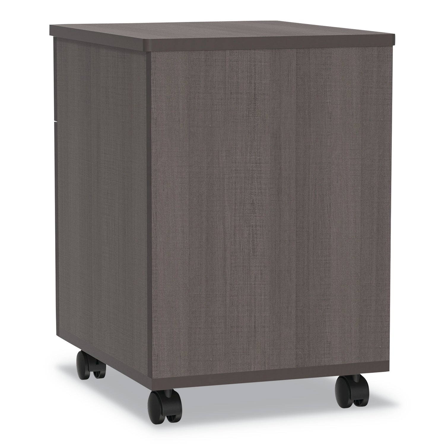 Linea Italia® Trento Line Mobile Pedestal File, Left or Right, 2-Drawers: Box/File, Legal/Letter, Mocha, 16.5" x 19.75" x 23.63"