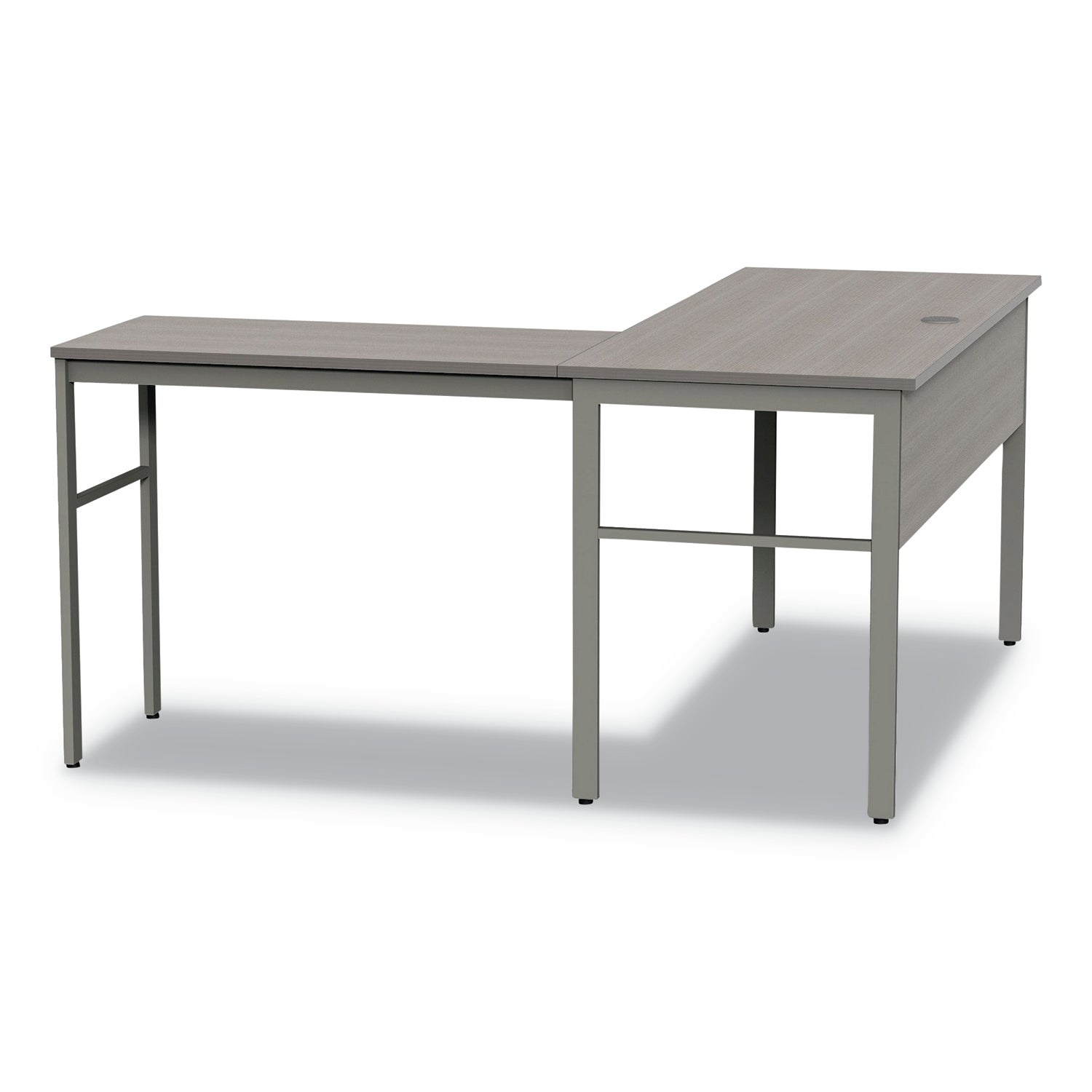 Linea Italia® Urban Series L- Shaped Desk, 59" x 59" x 29.5", Ash