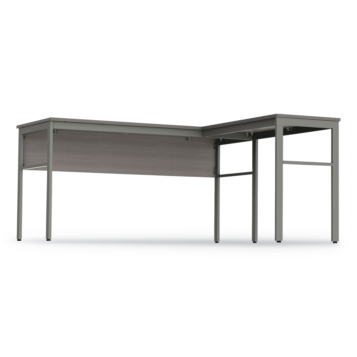 Linea Italia® Urban Series L- Shaped Desk, 59" x 59" x 29.5", Ash