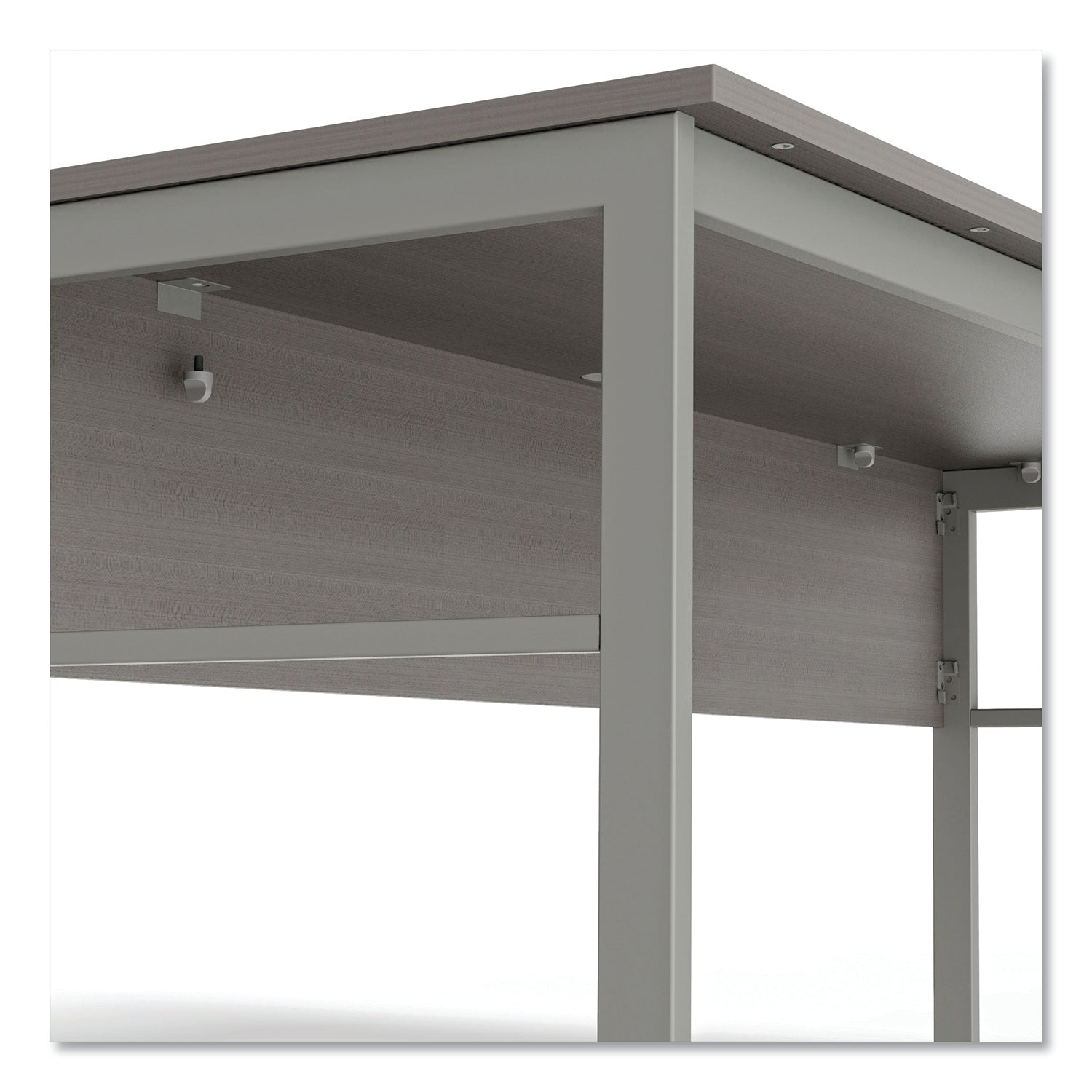 Linea Italia® Urban Series L- Shaped Desk, 59" x 59" x 29.5", Ash