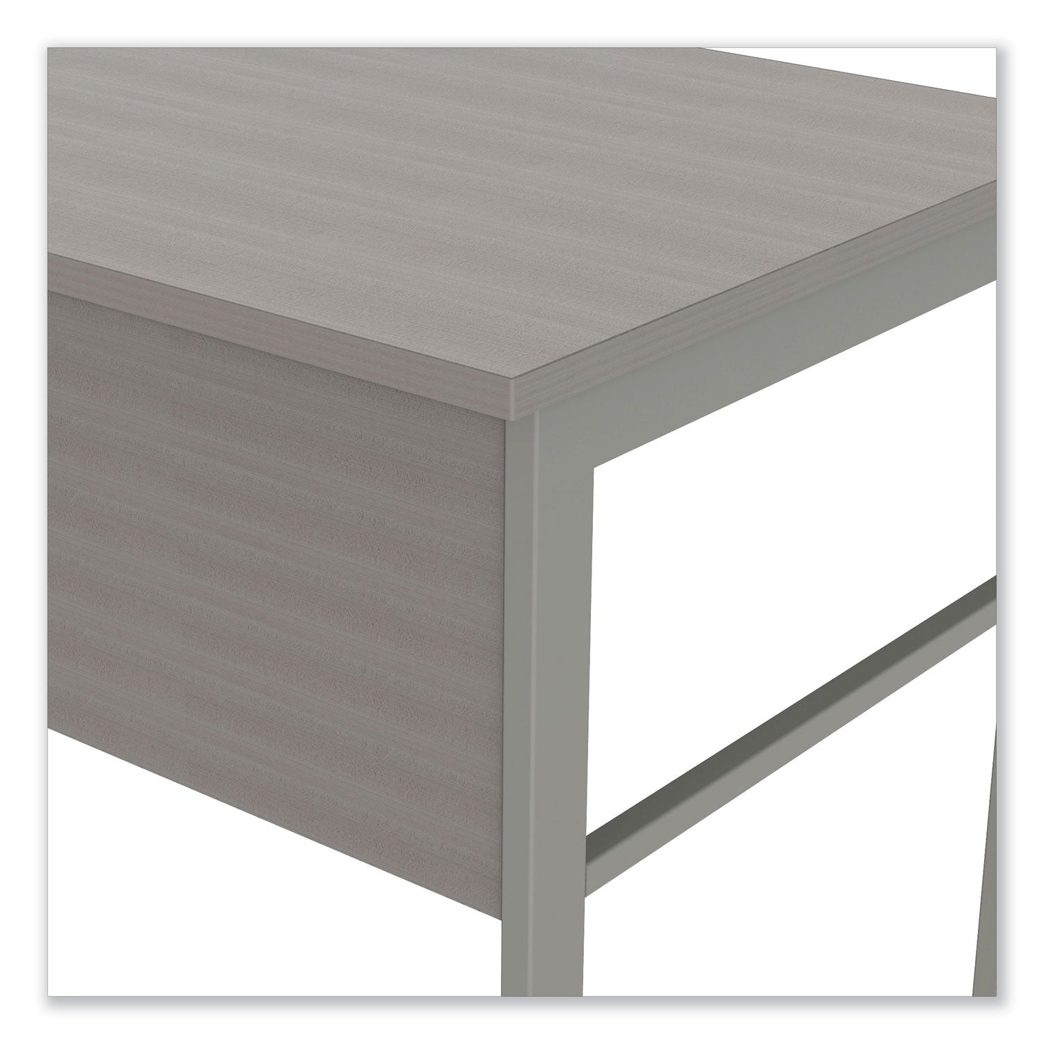 Linea Italia® Urban Series L- Shaped Desk, 59" x 59" x 29.5", Ash