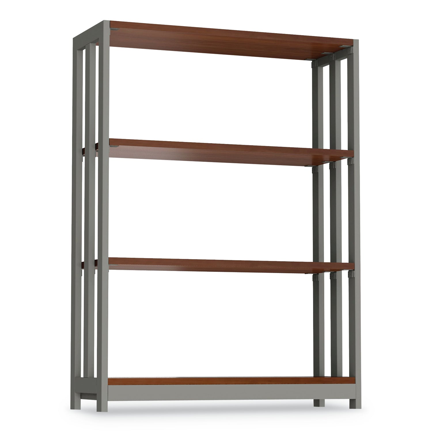 Linea Italia® Trento Line Bookcase, Three-Shelf, 31.5w x 11.5d x 43.25h, Cherry