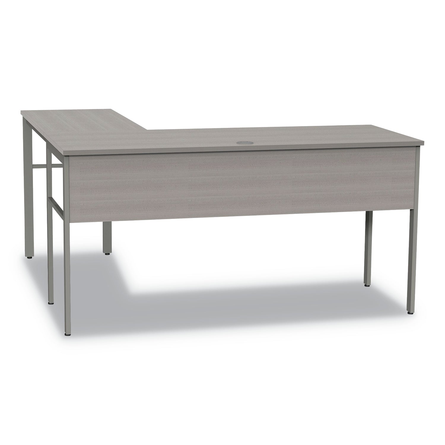 Linea Italia® Urban Series L- Shaped Desk, 59" x 59" x 29.5", Ash