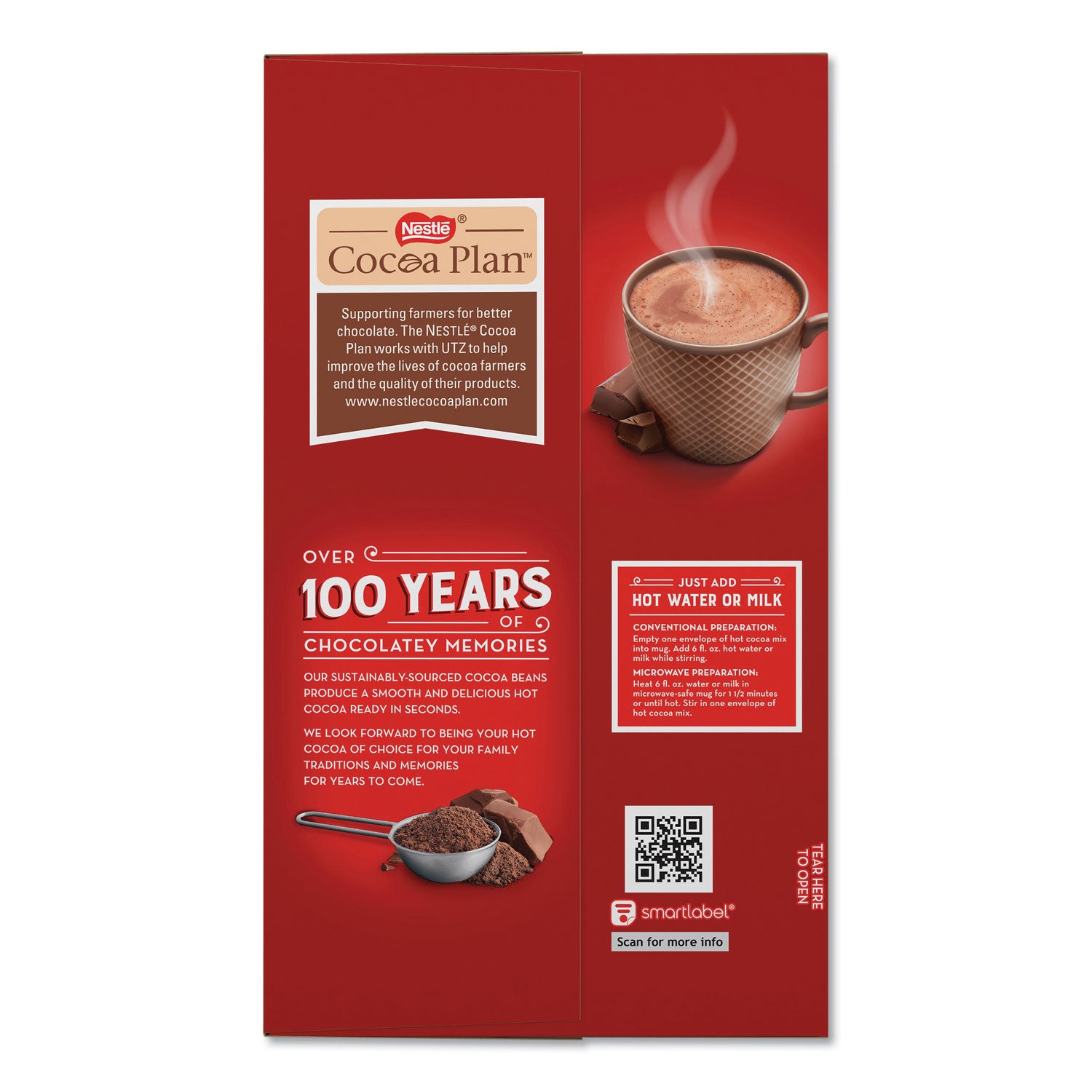 Nestlé® Hot Cocoa Mix, Rich Chocolate, 0.71 oz Packets, 50/Box, 6 Box/Carton