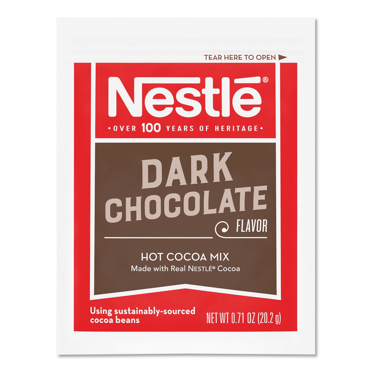 Nestlé® Hot Cocoa Mix, Dark Chocolate, 0.71 oz, 50/Box