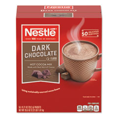 NESTLE Hot Cocoa Mix, Dark Chocolate, 0.71 oz, 50/Box - Flipcost