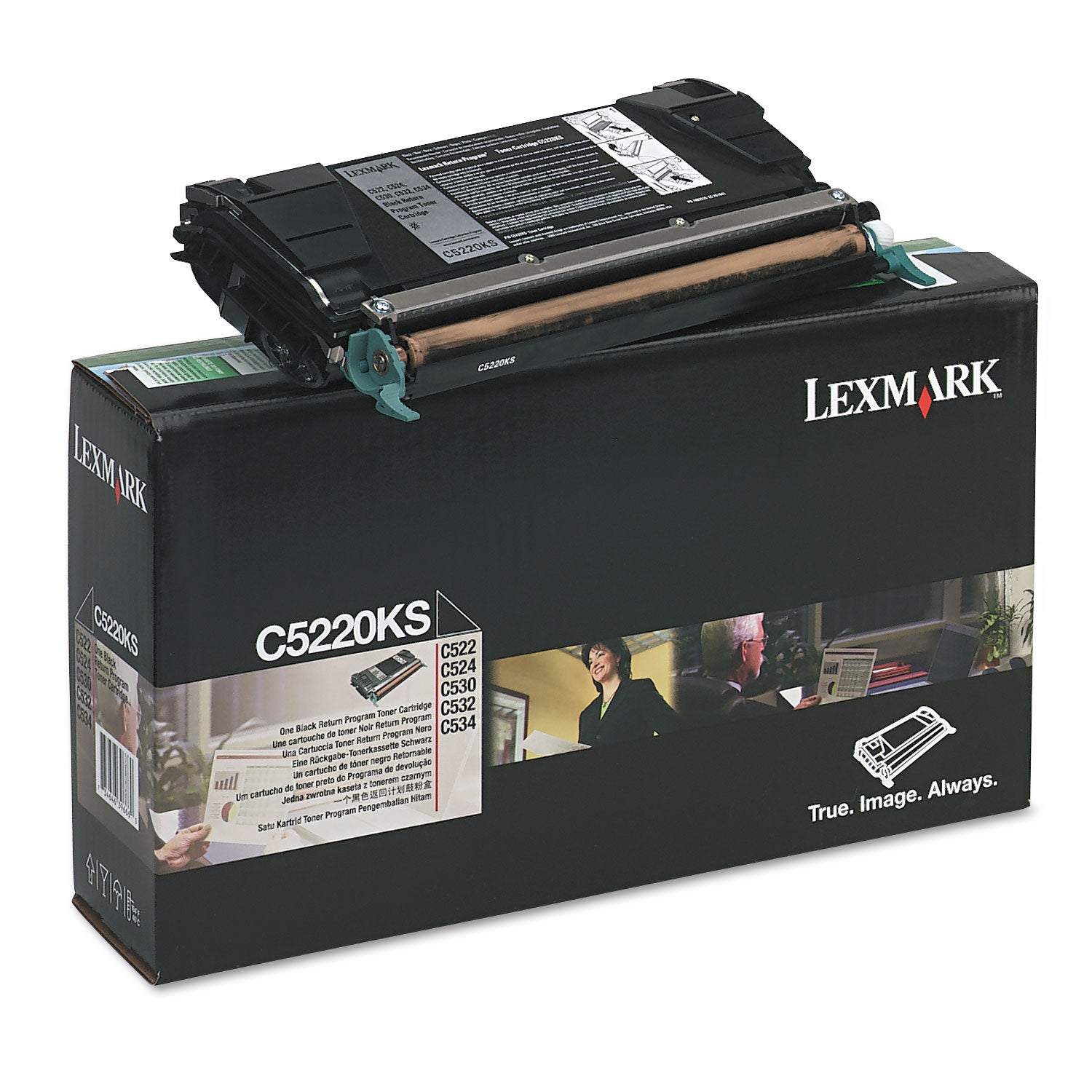 Lexmark™ C5220KS Return Program Toner, 4,000 Page-Yield, Black