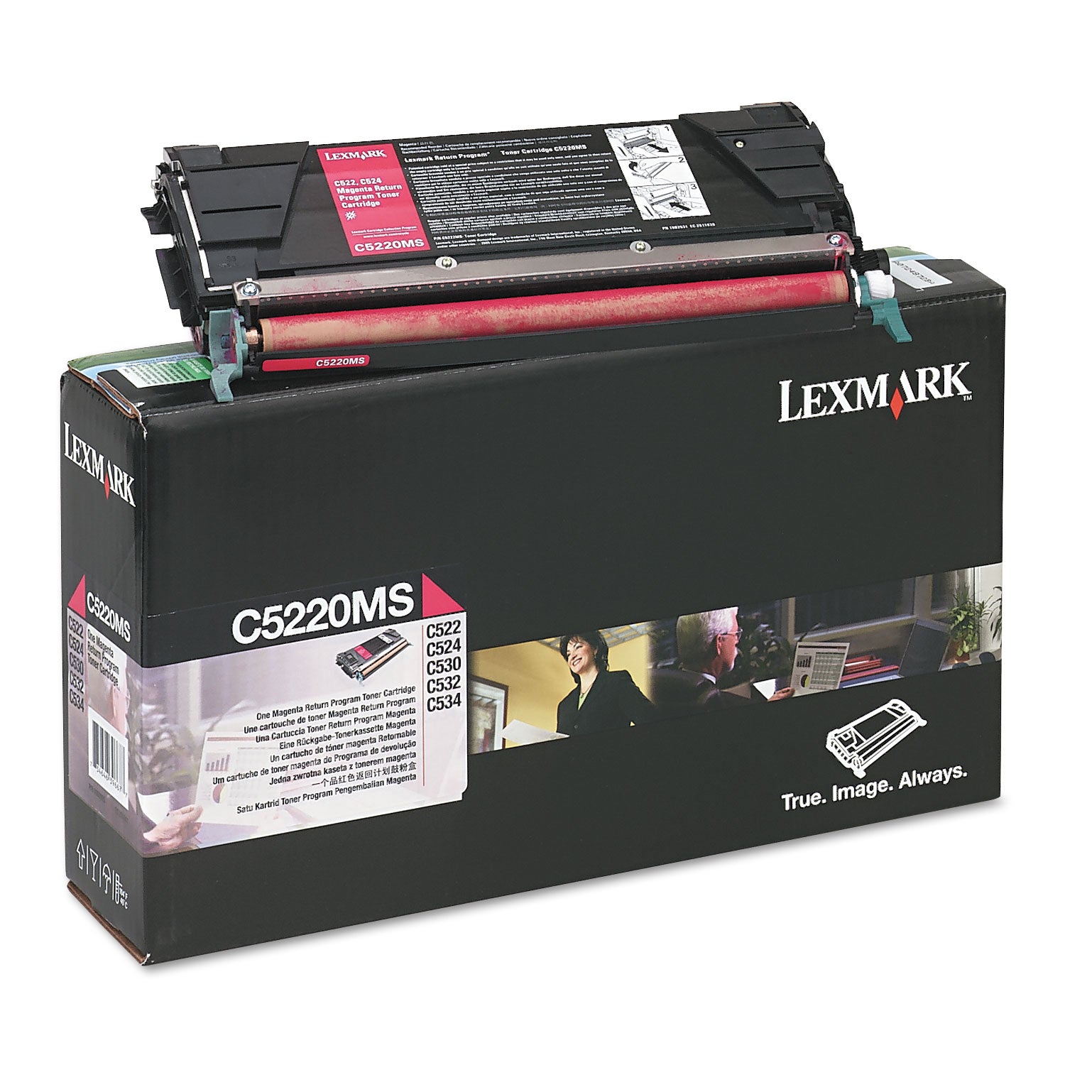 Lexmark™ C5220MS Return Program Toner, 3,000 Page-Yield, Magenta