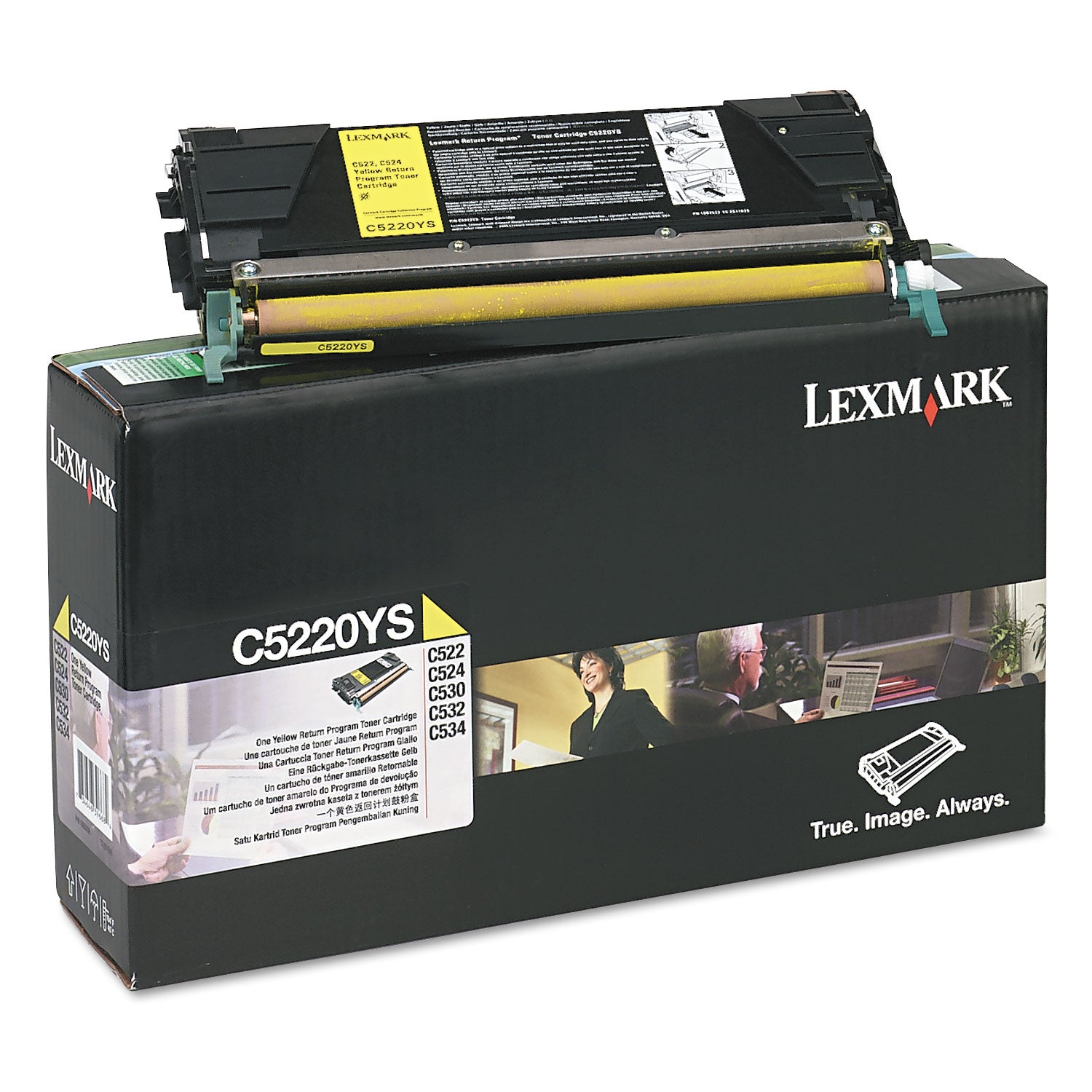 Lexmark™ C5220YS Return Program Toner, 3,000 Page-Yield, Yellow