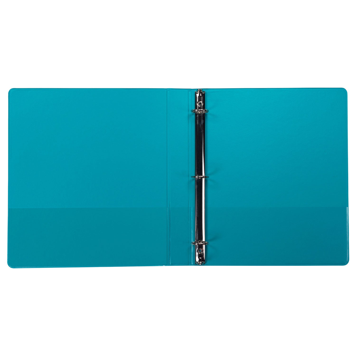 Samsill® Earth’s Choice Plant-Based Durable Fashion View Binder, 3 Rings, 1" Capacity, 11 x 8.5, Turquoise, 2/Pack