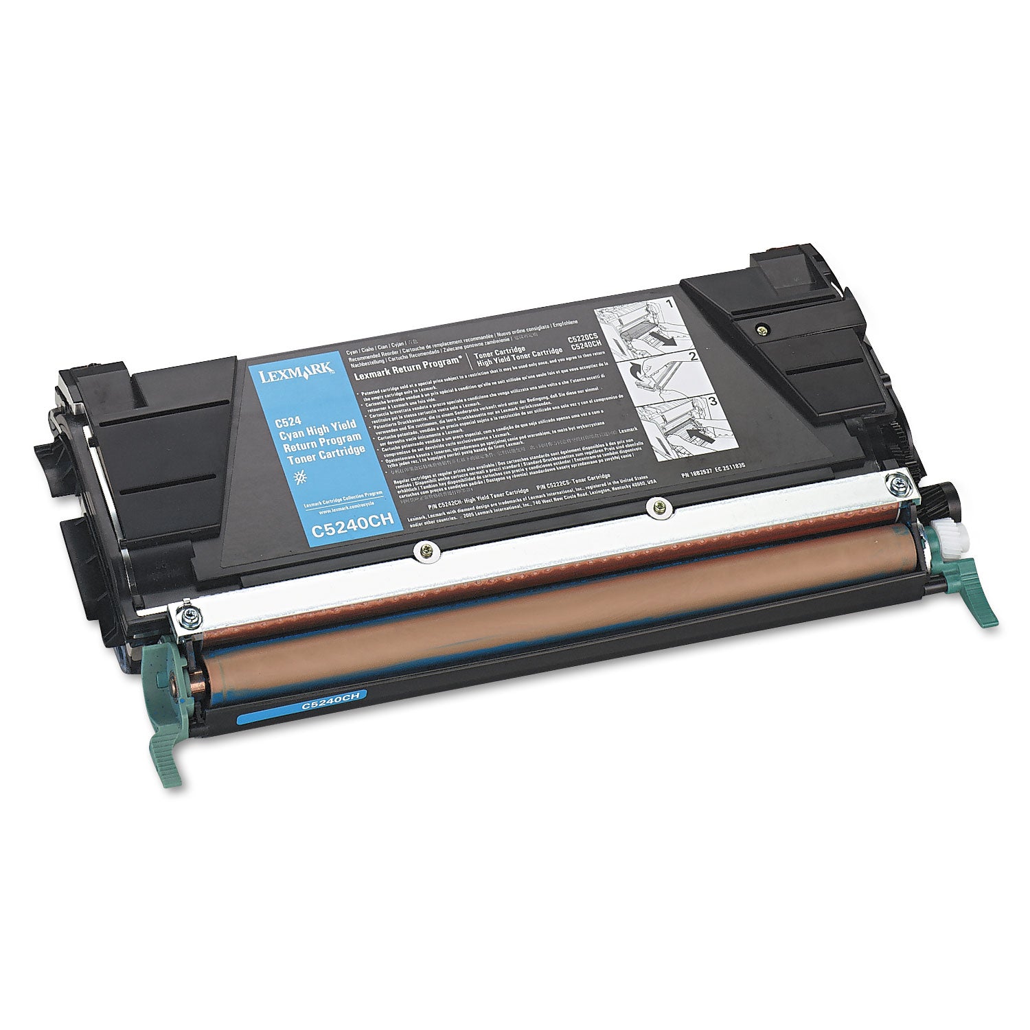 C5240CH Return Program High-Yield Toner, 5,000 Page-Yield, Cyan