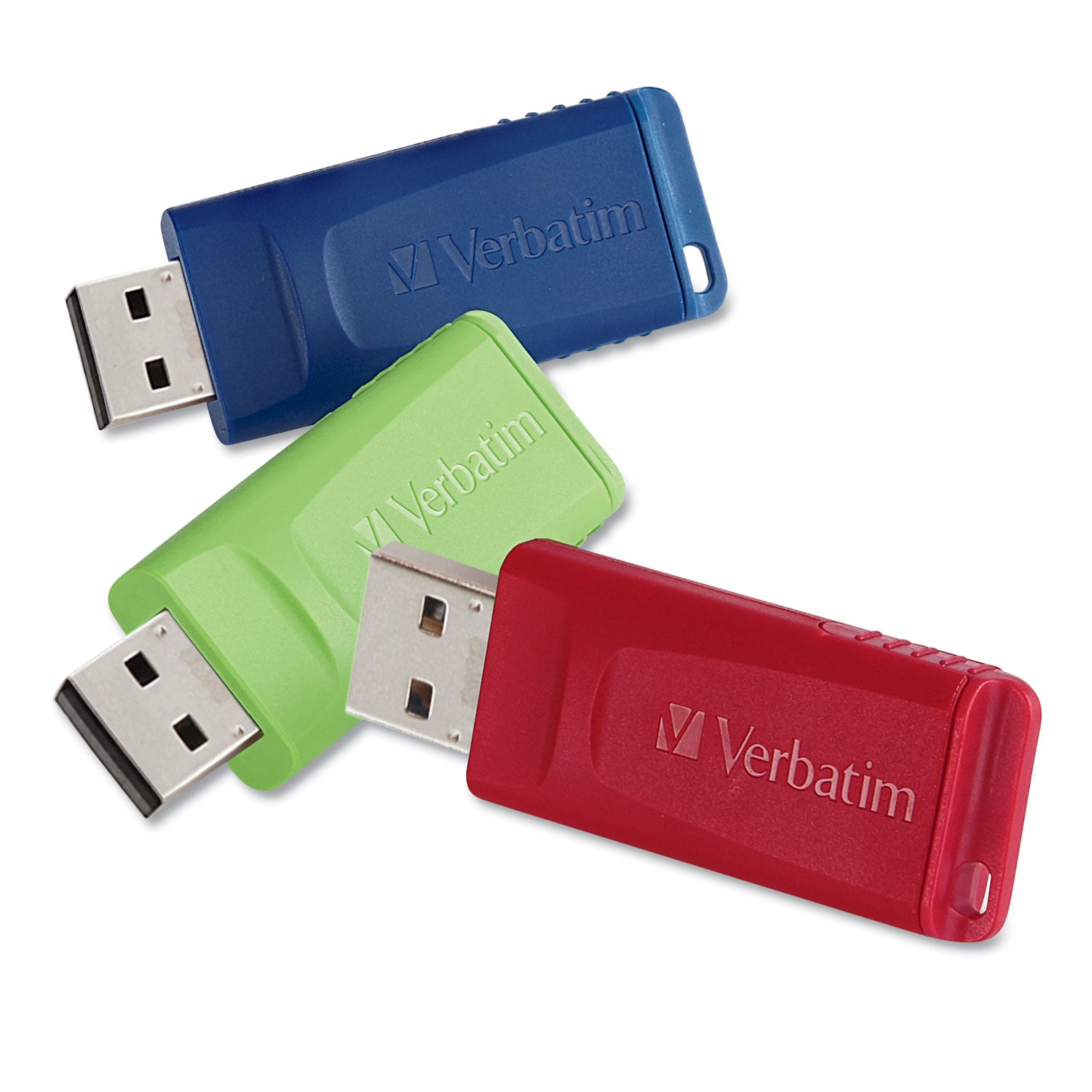 Store 'n' Go USB Flash Drive, 32 GB, Assorted Colors, 3/Pack