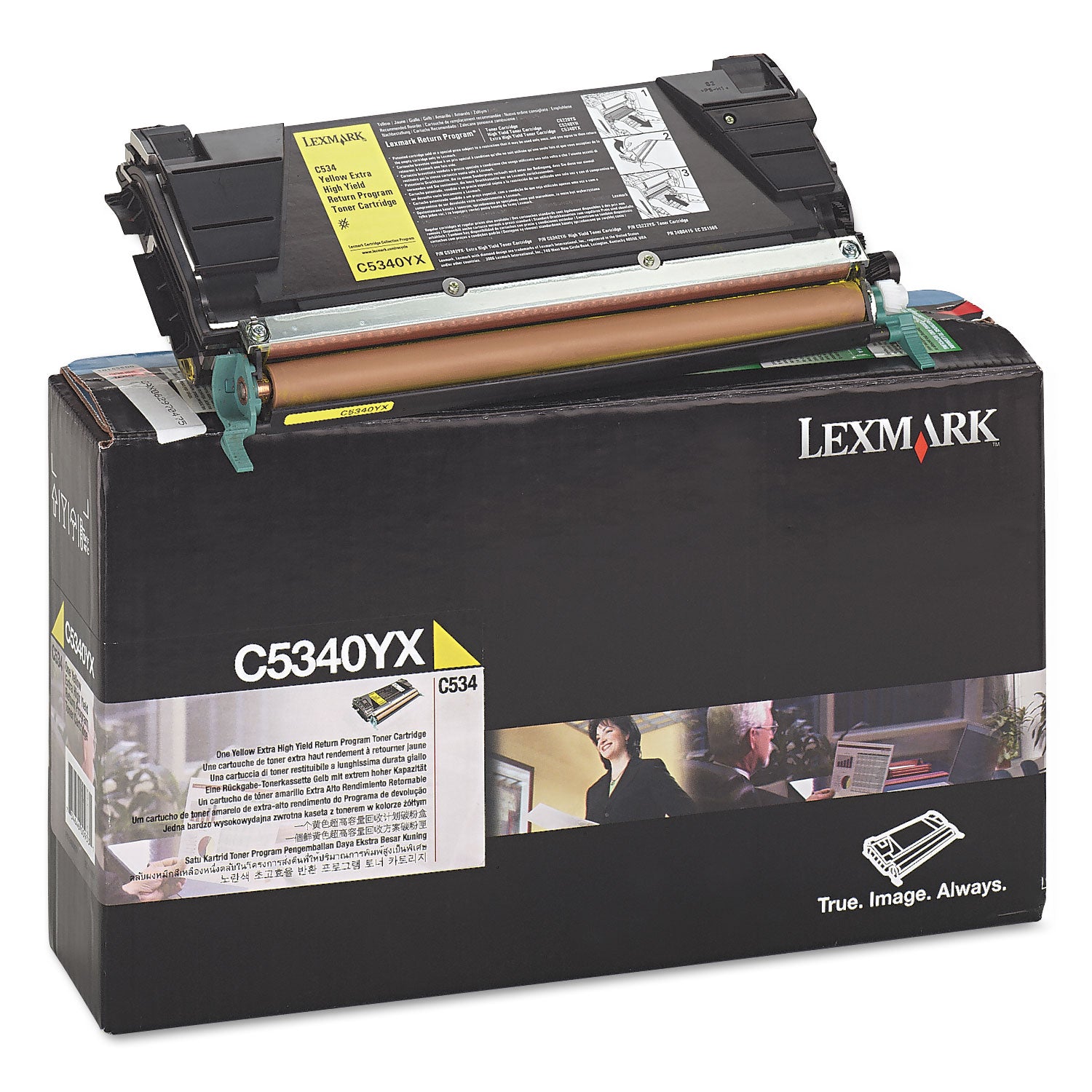 Lexmark™ C5340YX Return Program High-Yield Toner, 7,000 Page-Yield, Yellow