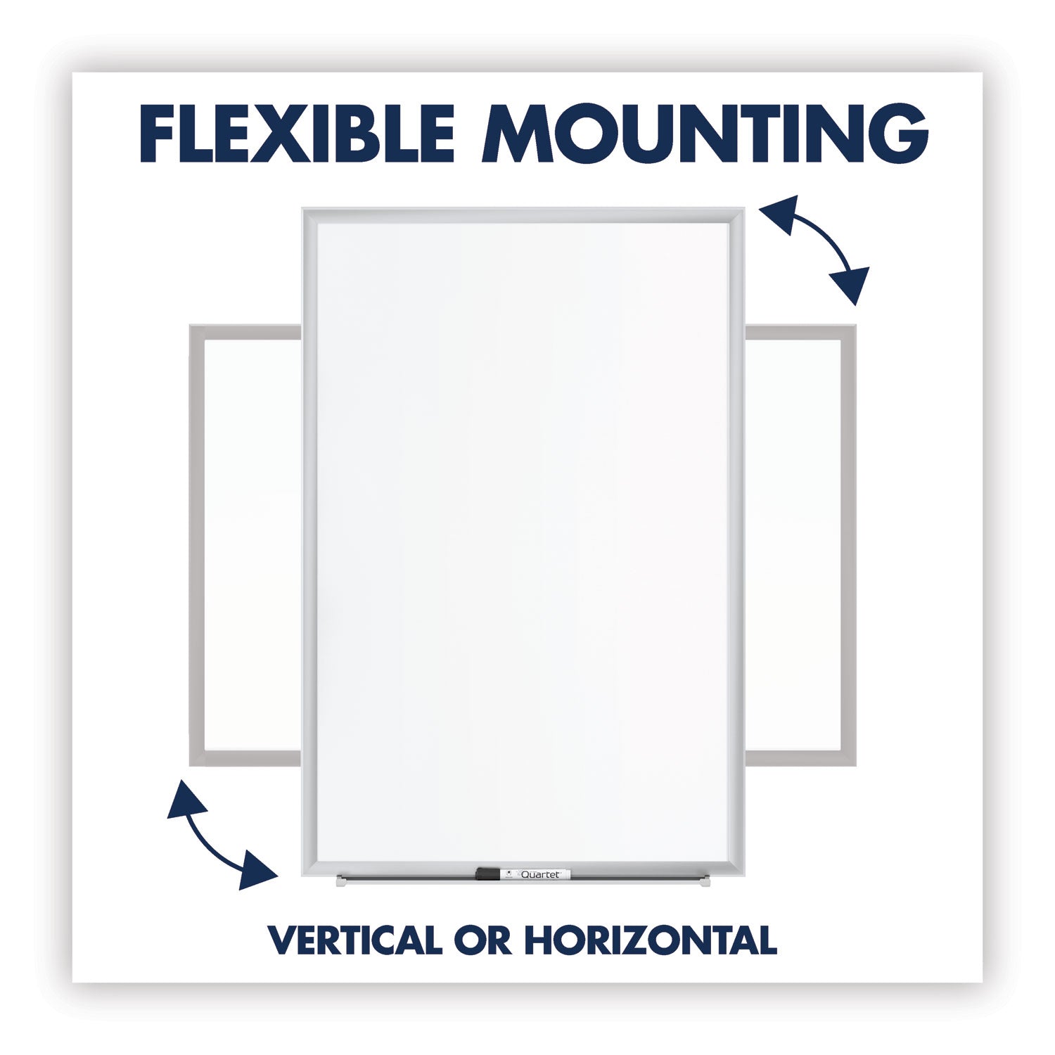 Quartet® Classic Series Nano-Clean Dry Erase Board, 24 x 18, White Surface, Silver Aluminum Frame