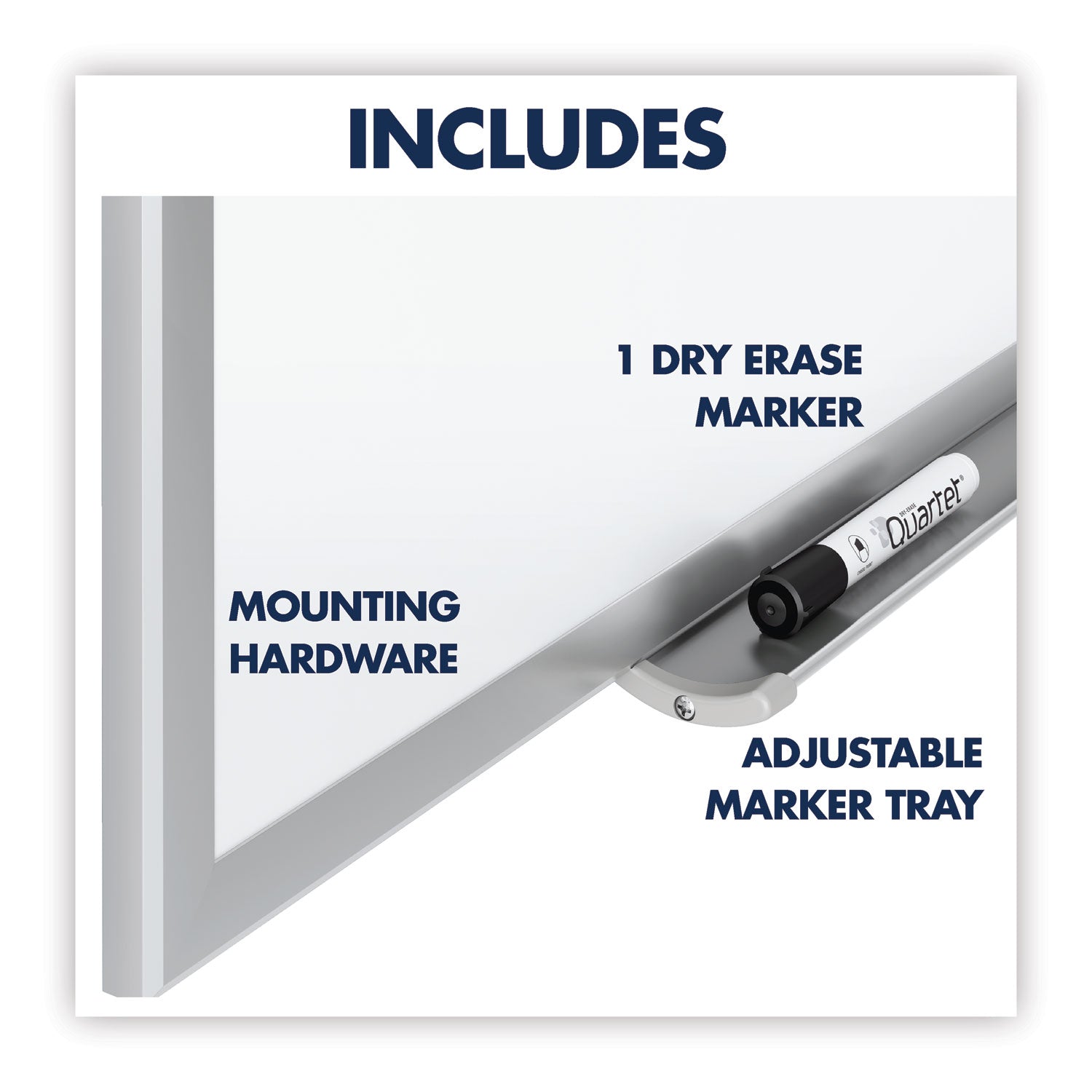 Quartet® Classic Series Total Erase Dry Erase Boards, 72 x 48, White Surface, Silver Anodized Aluminum Frame