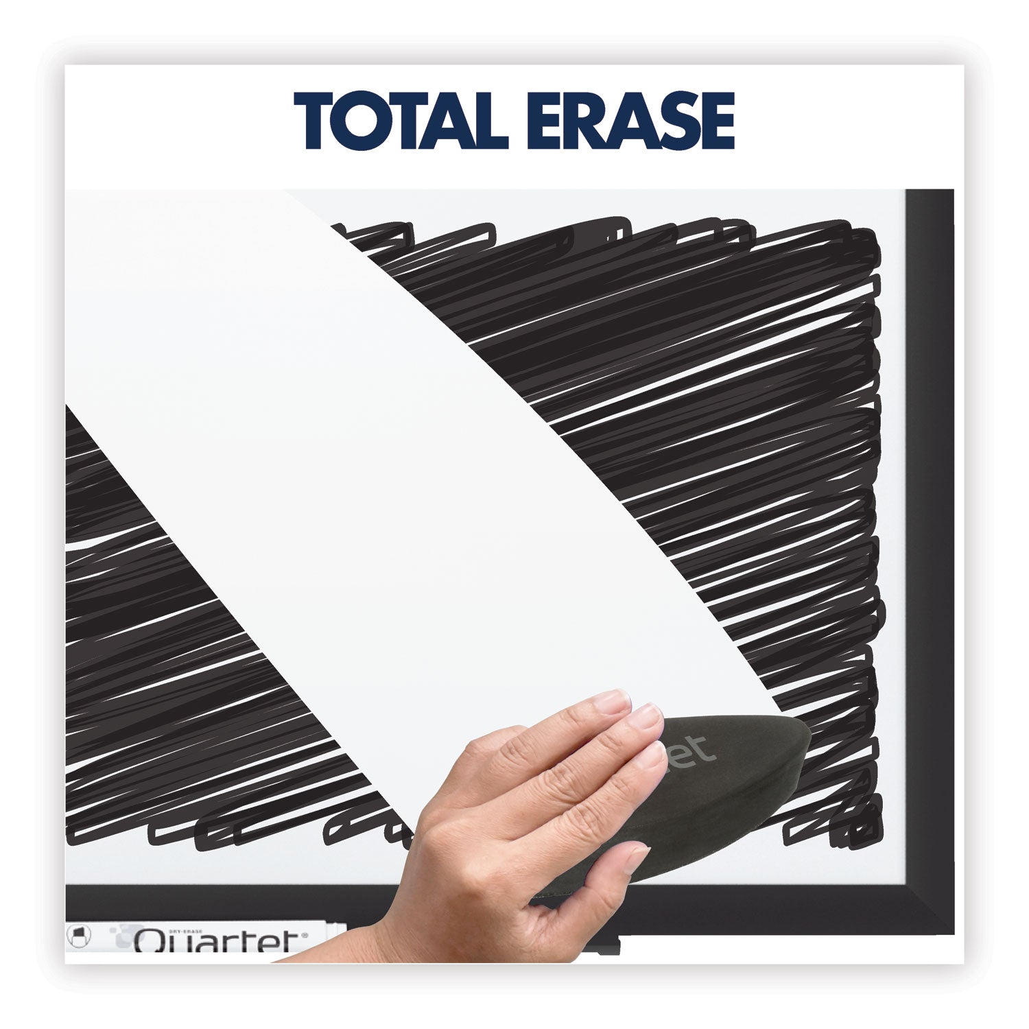 Quartet® Classic Series Total Erase Dry Erase Boards, 24 x 18, White Surface, Silver Anodized Aluminum Frame