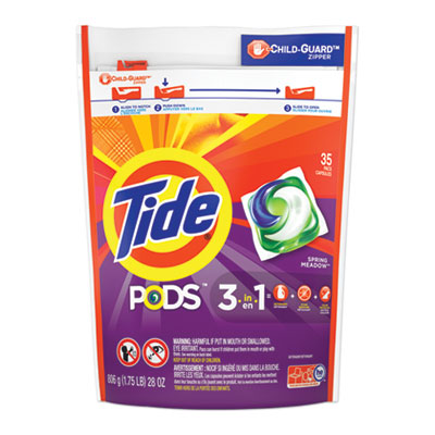 Tide® Pods, Laundry Detergent, Spring Meadow, 35/Pack, 4 Packs/Carton Flipcost Flipcost