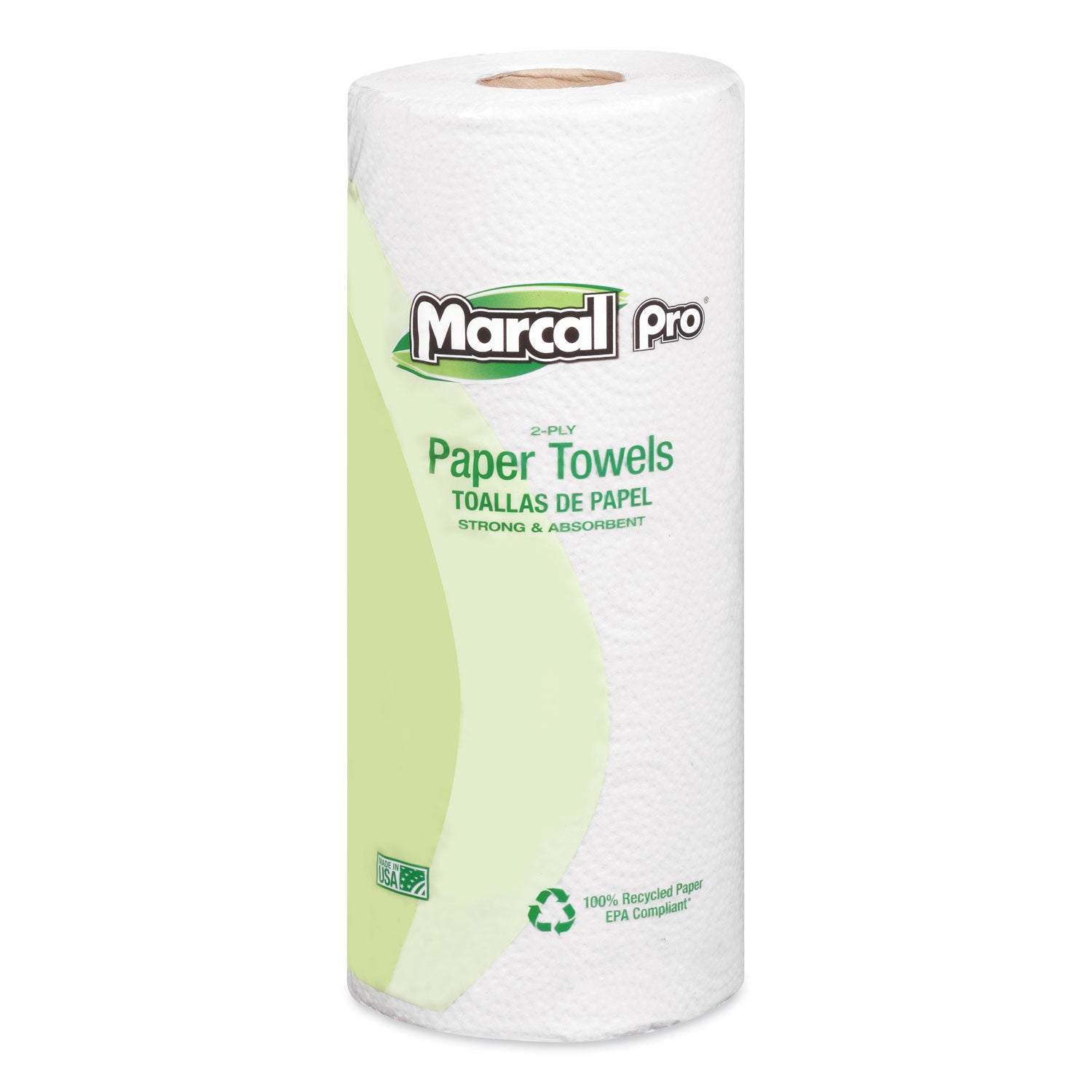 Marcal PRO™ 100% Premium Recycled Perforated Kitchen Roll Towels, 2-Ply, 11 x 9, White, 70/Roll, 15 Rolls/Carton