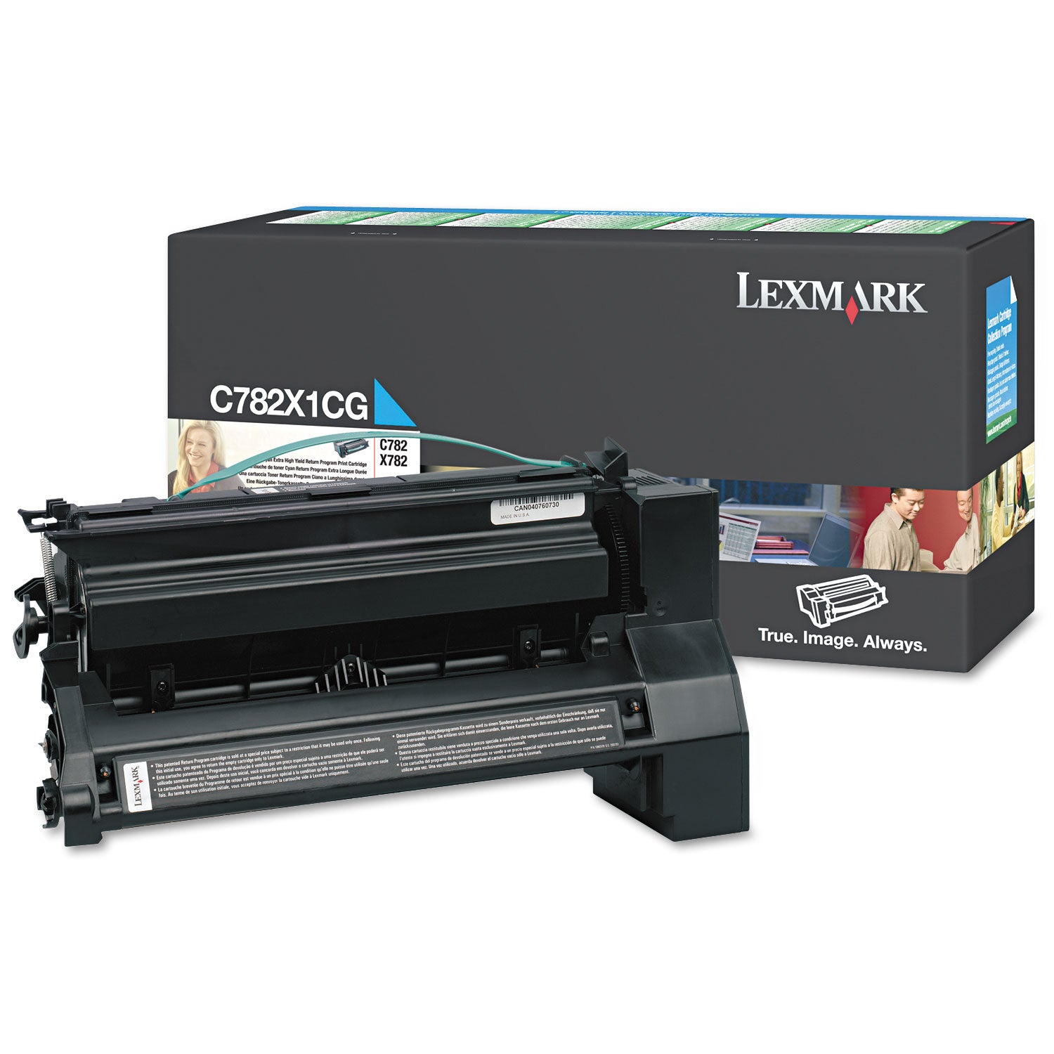 C782X1CG Extra High-Yield Toner, 15,000 Page-Yield, Cyan