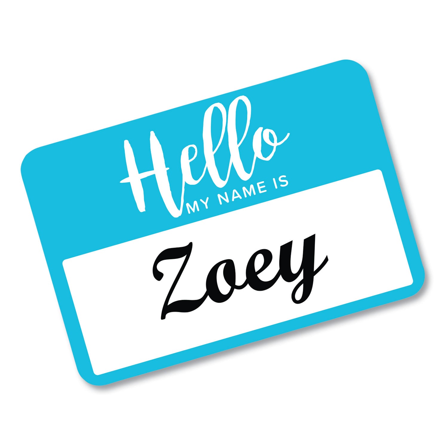 Avery® Flexible Adhesive Name Badge Labels, "Hello", 3 3/8 x 2 1/3, Assorted, 120/PK