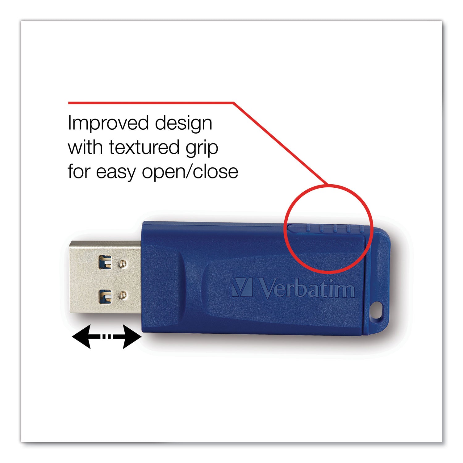 Verbatim® Classic USB 2.0 Flash Drive, 16 GB, Blue