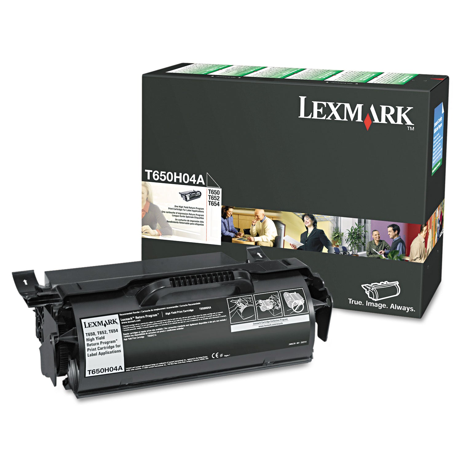 T650H04A Return Program High-Yield Toner, 25,000 Page-Yield, Black