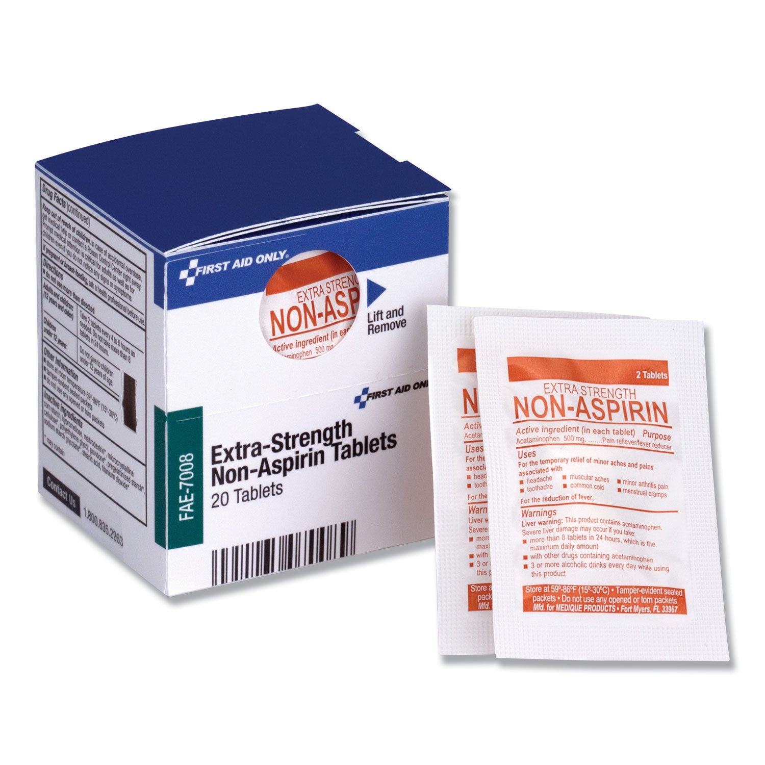 Refill for SmartCompliance General Cabinet, Non-Aspirin Tablets, 20 Tablets