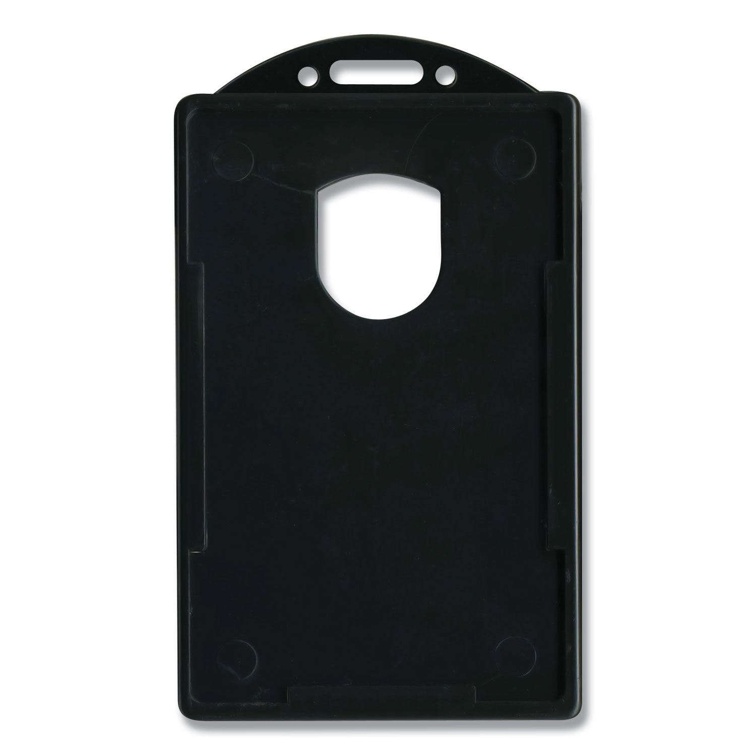 Advantus ID Card Holders, Vertical, Black 2.38" x 3.68" Holder, 2.13" x 3.38" Insert, 25/Pack