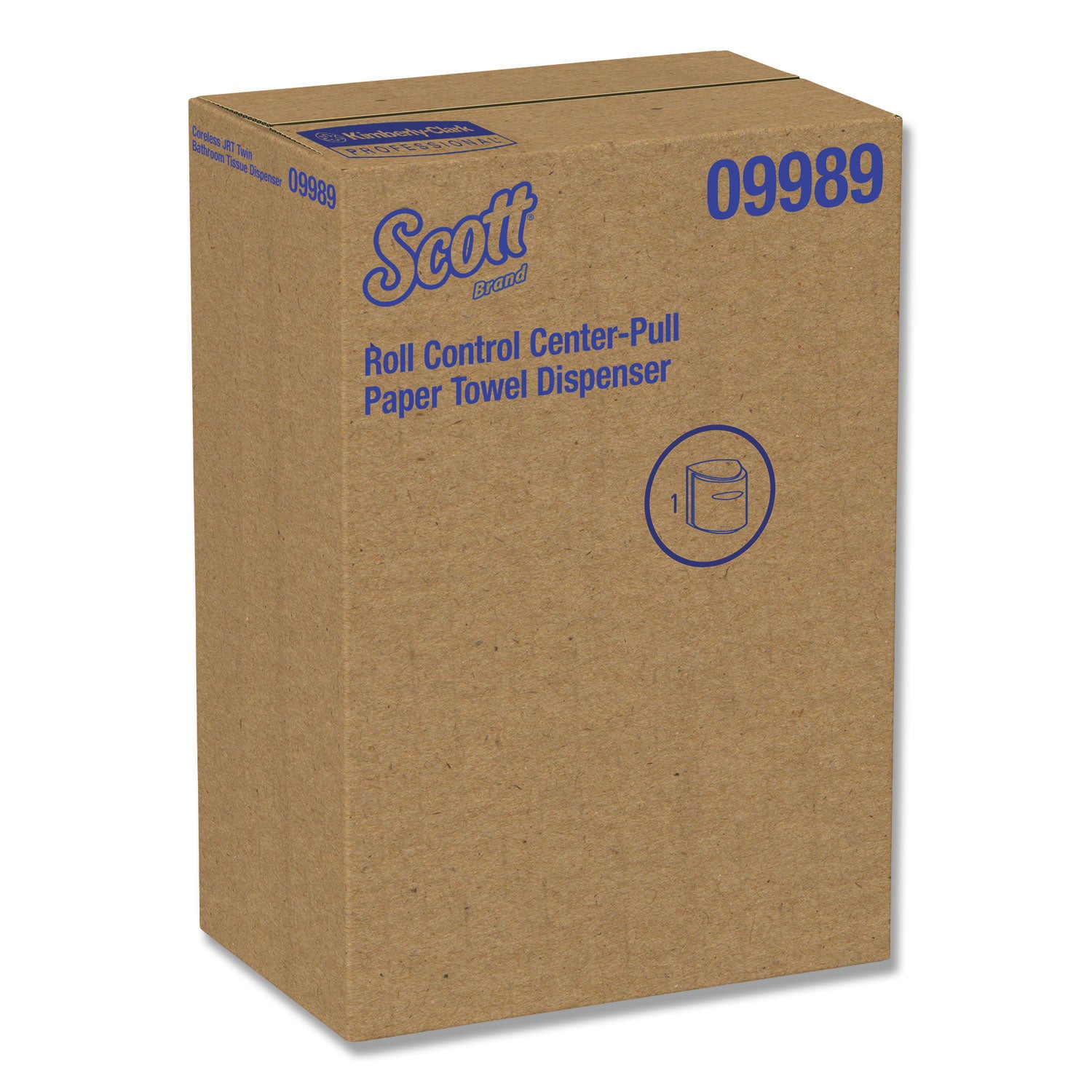 Scott® Roll Center Pull Towel Dispenser, 10.3 x 9.3 x 11.9, Smoke/Gray