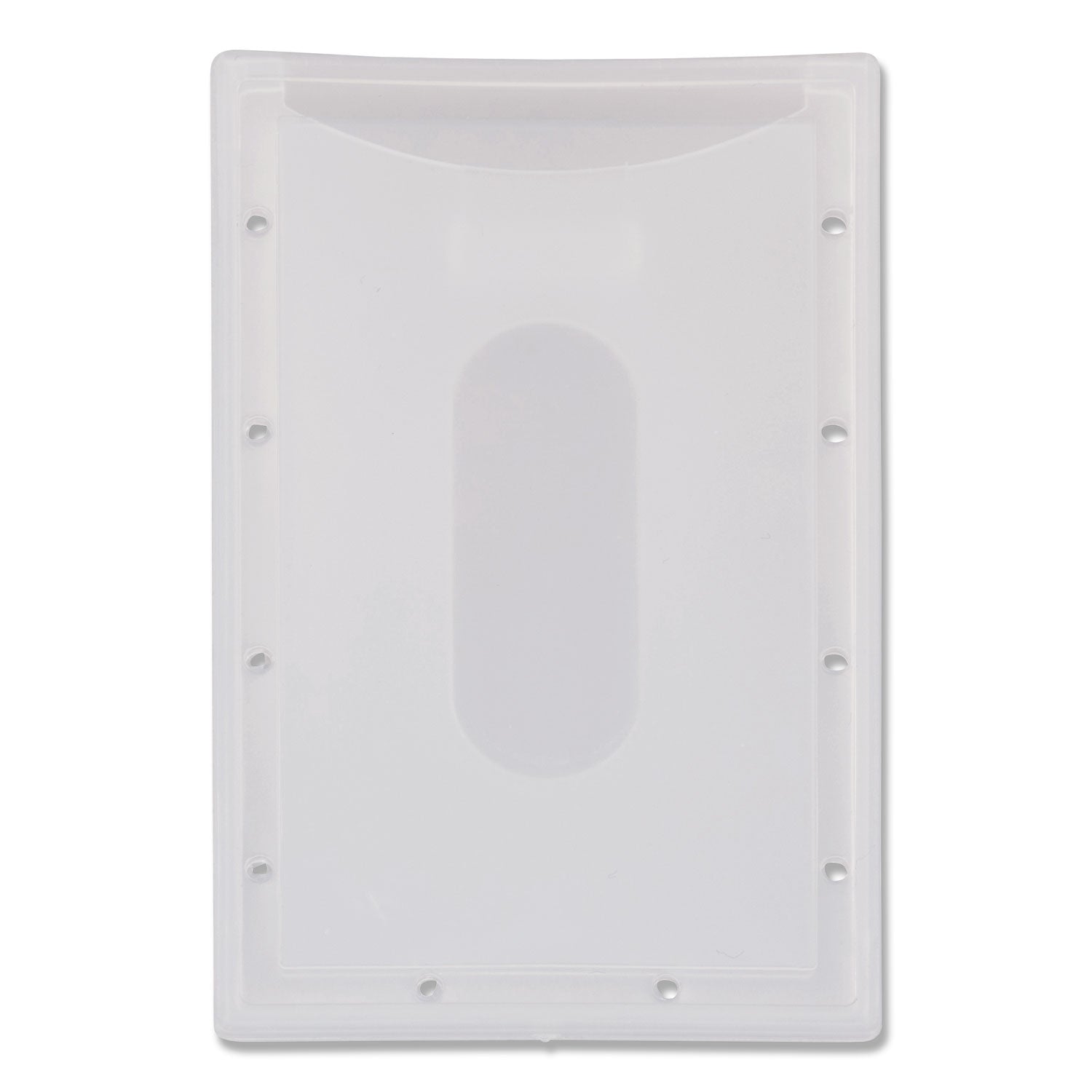 Advantus Clear ID Card Holder, Horizontal, Clear 2.31" x 3.69" Holder, 2.13" x 3.38" Insert, 25/Pack