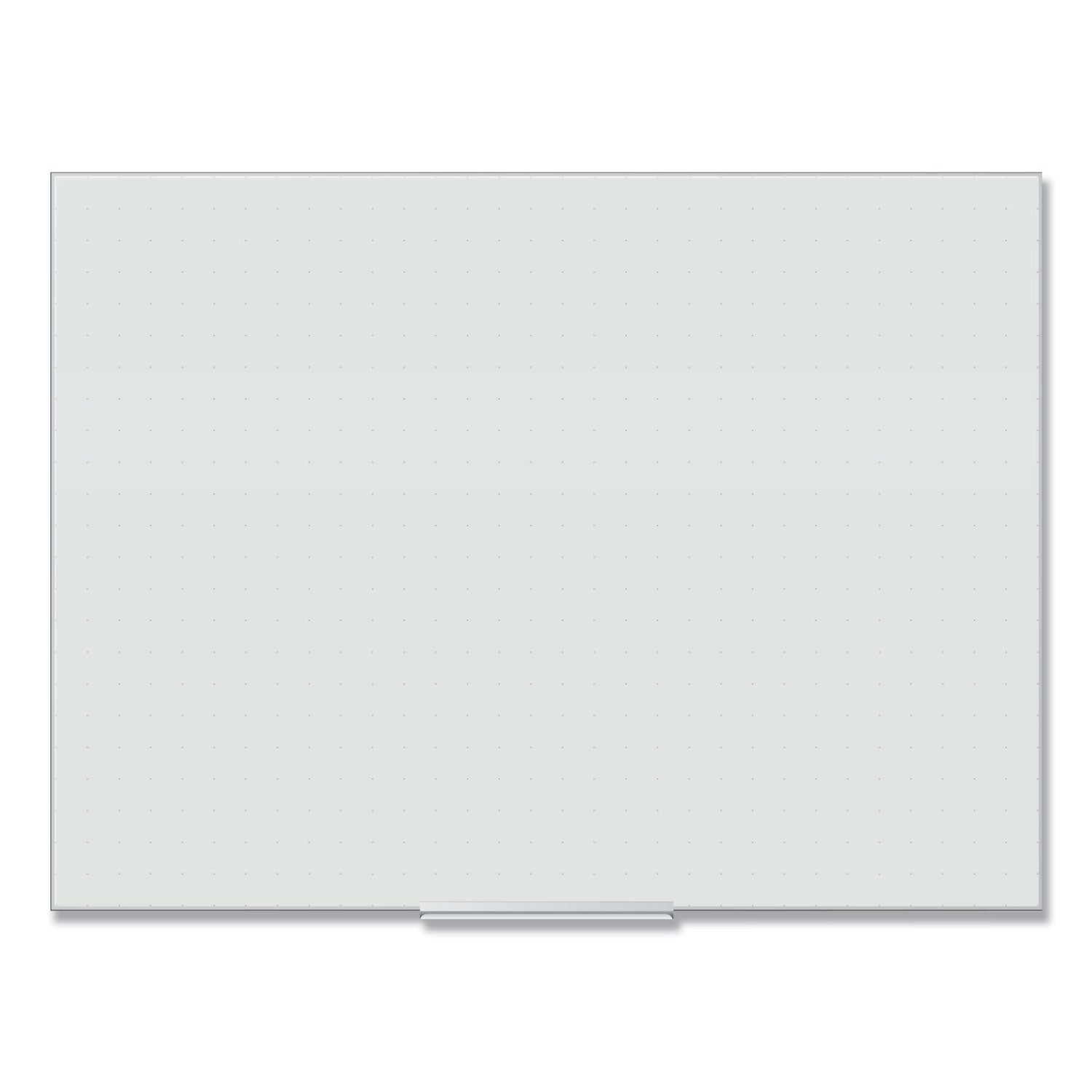 Floating Glass Ghost Grid Dry Erase Board, 47 x 35, White