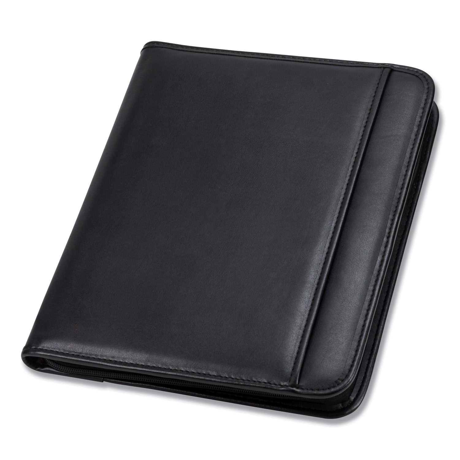 Samsill® Professional Zippered Pad Holder, Pockets/Slots, Writing Pad, Black