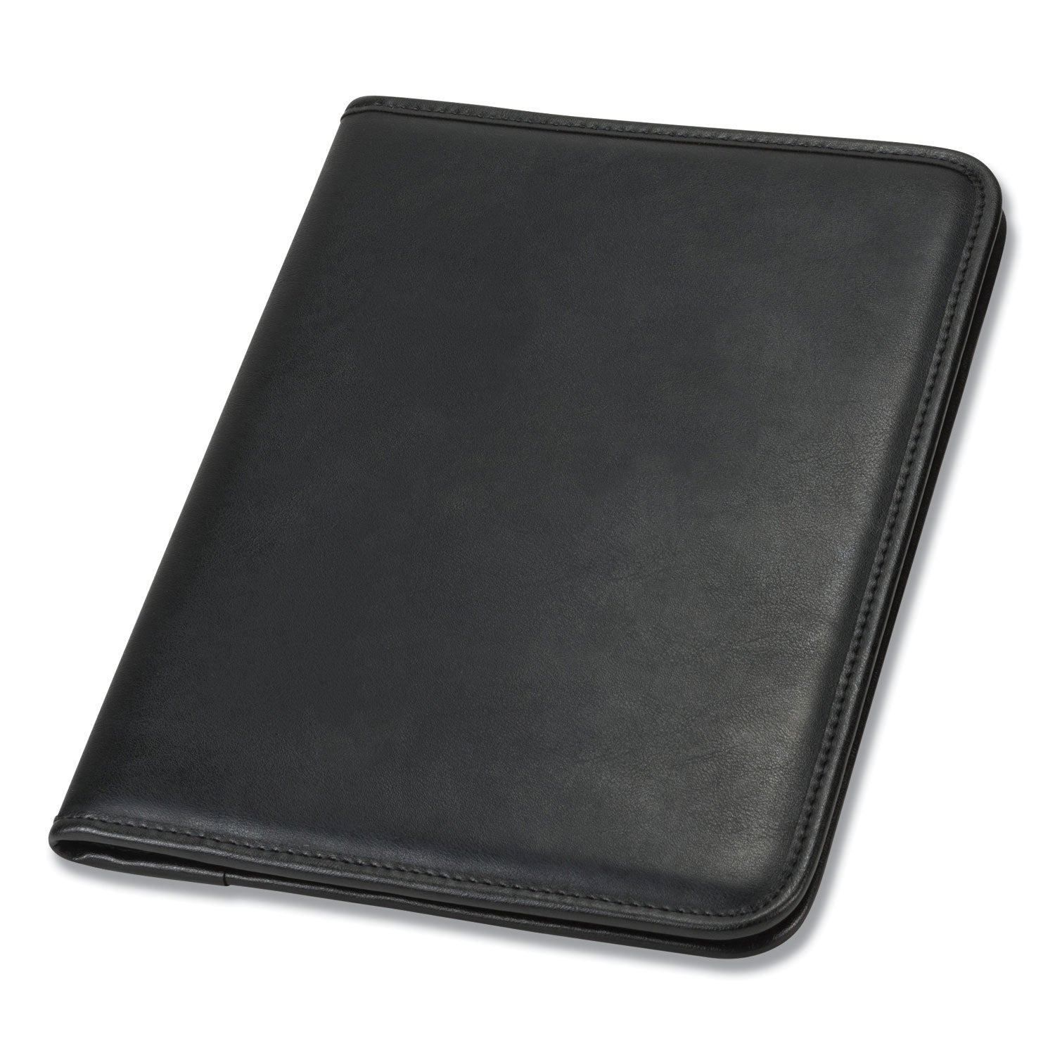 Samsill® Professional Padfolio, Storage Pockets/Card Slots, Writing Pad, Black