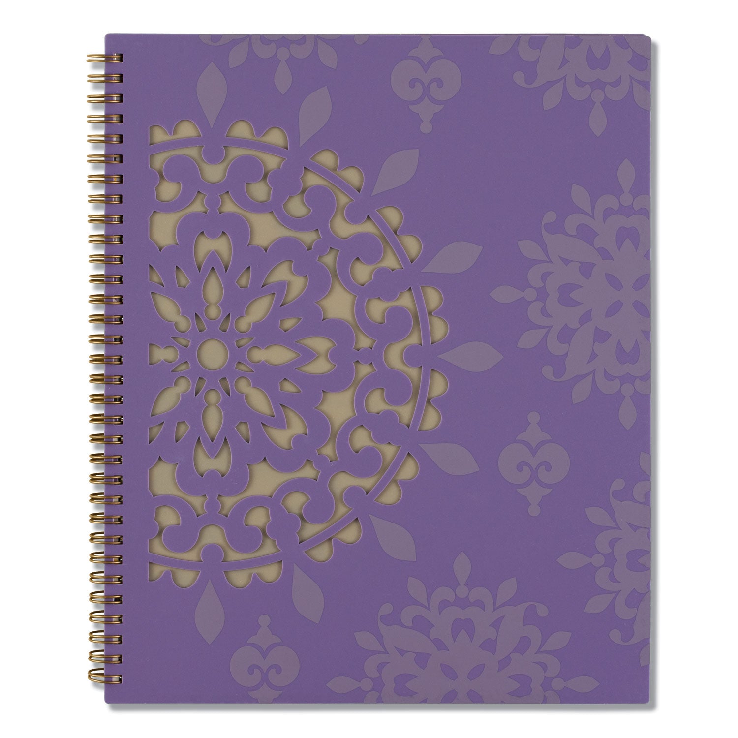 Cambridge® Vienna Weekly/Monthly Appointment Book, Geometric Artwork, 11 x 8.5, Purple/Tan Cover, 12-Month (Jan to Dec): 2025