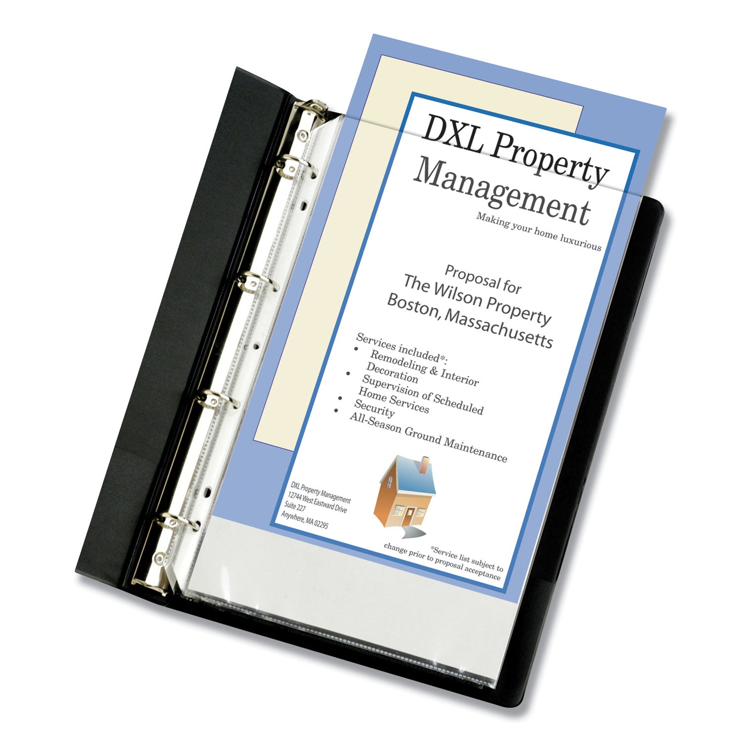 Heavyweight Poly Sheet Protectors, Clear, 2", 14 x 8.5, 50/Box