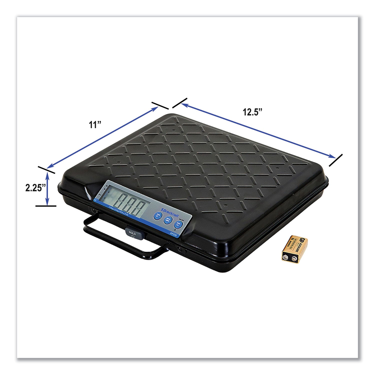 Brecknell Portable Electronic Utility Bench Scale, 100 lb Capacity, 12.5 x 10.95 x 2.2  Platform